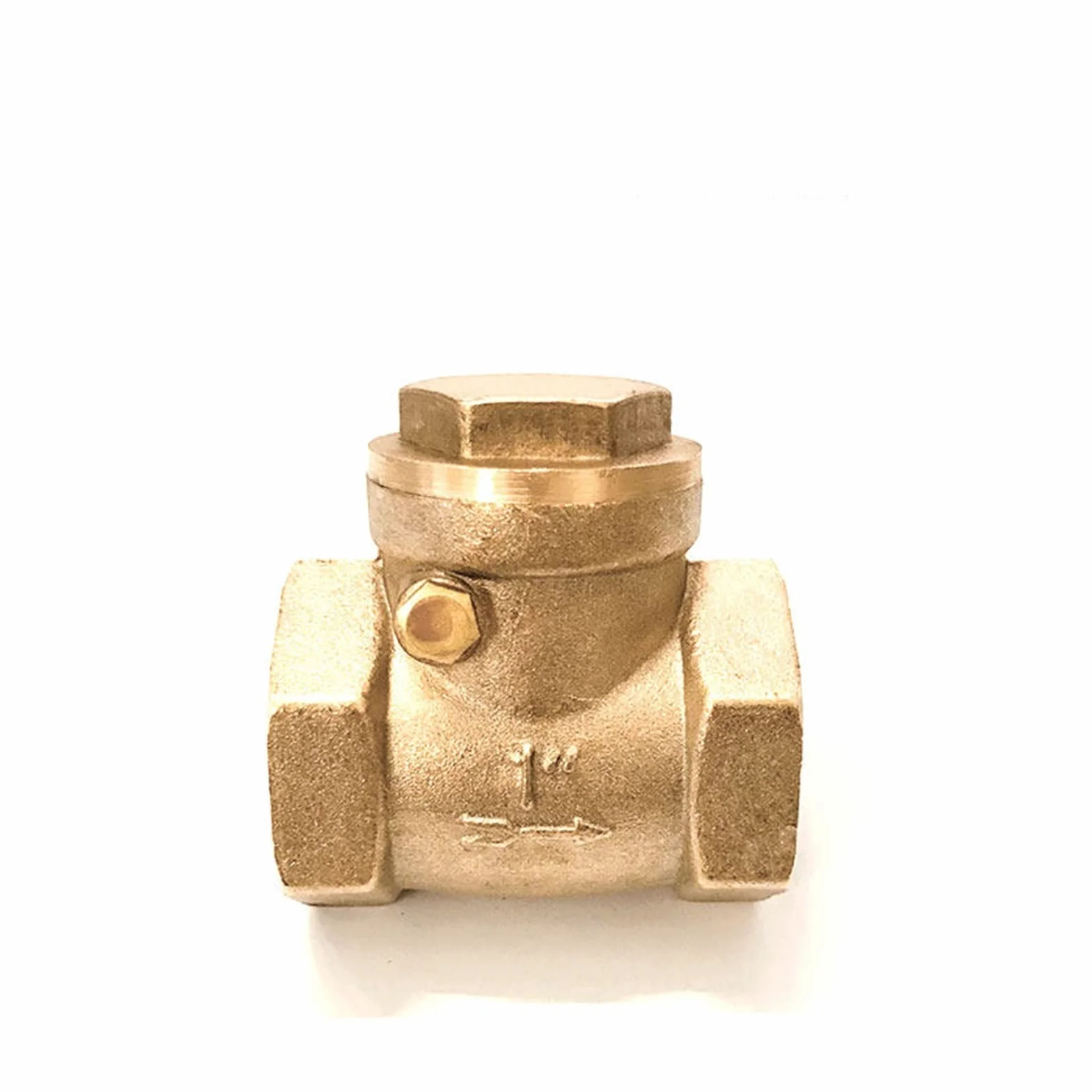 1/2" 3/4" 1" 2" 3" 4" gwint wewnętrzny mosiądz poziomy zawór zwrotny zapobiegający cofaniu się wody (rozmiar: 2,5 cala)