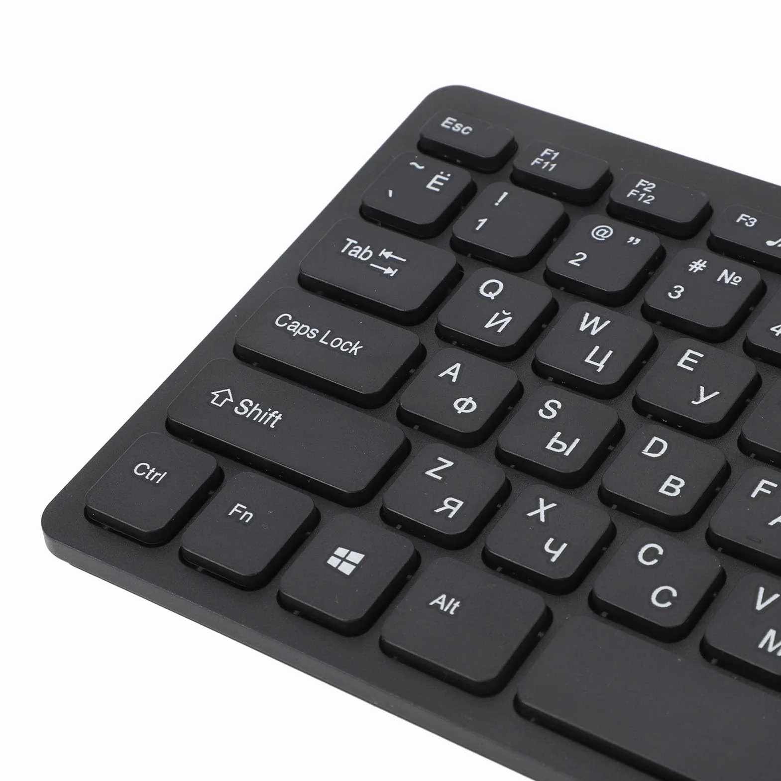 Klawiatura Arabska Rosyjska Przewodowa USB 78 Klawiszy Kompaktowa Ergonomiczna