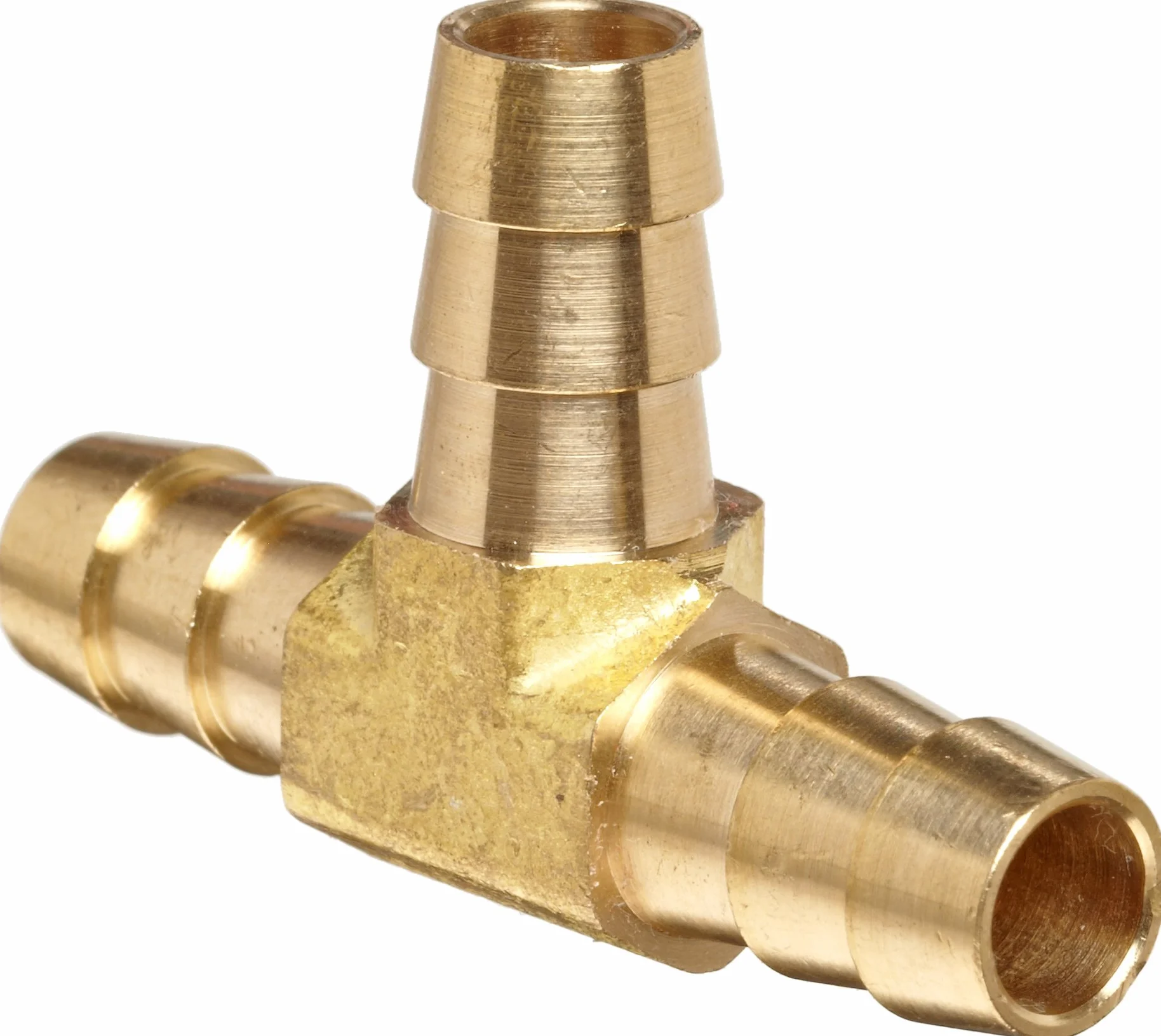 Anderson Metalowe mosiężne okucie do węża, koszulka, 1/4" x 1/4" x 1/4" barb