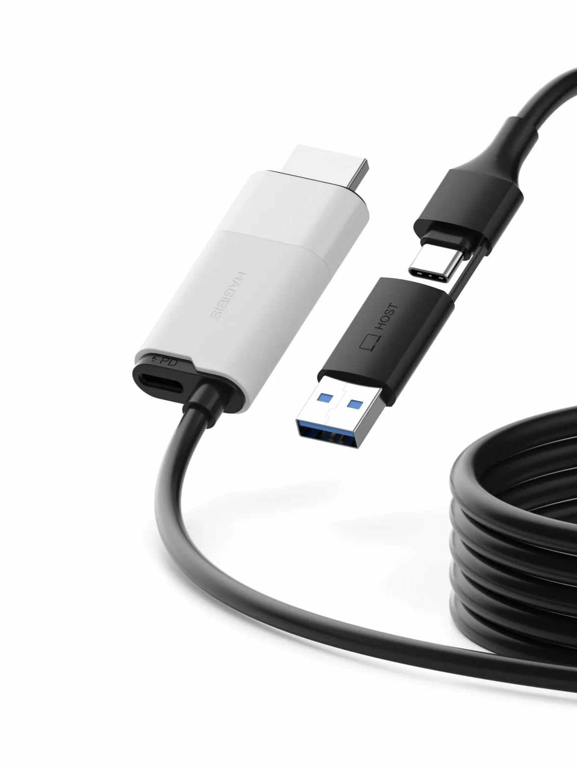 Hagibis Karta przechwytywania wideo USB3.0 100W PD HDMI na USB A/USB C 1080P 60fps YUY2 MJPEG MS2130 do Quest 3 2 Pro VR Switch PS4/5