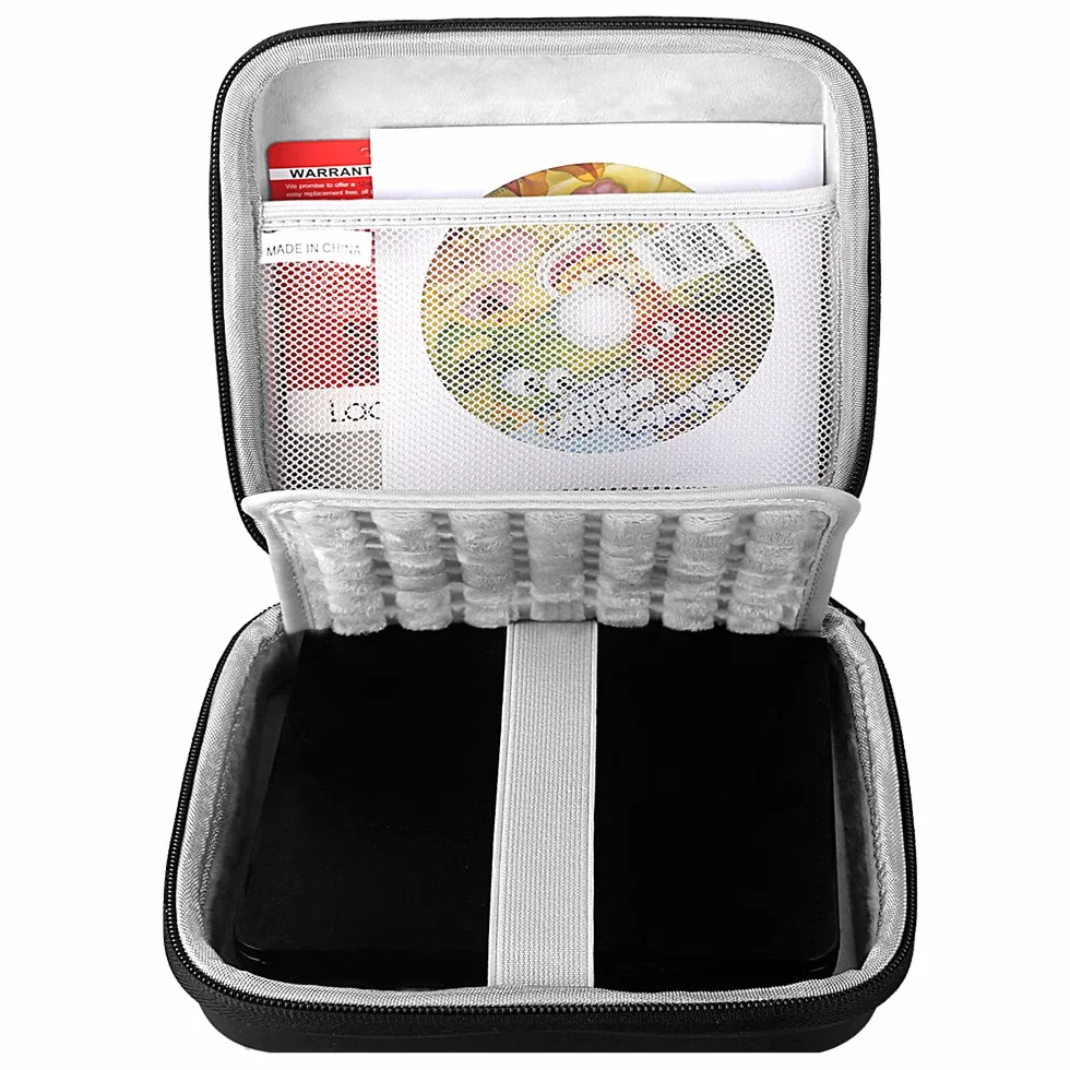 Lacdo Etui ochronne na zewnętrzny dysk CD DVD USB do Apple SuperDrive HP F6V97AA#ABB Asus U9M U7M Dell DW316 LG GP57ES40 Czarna