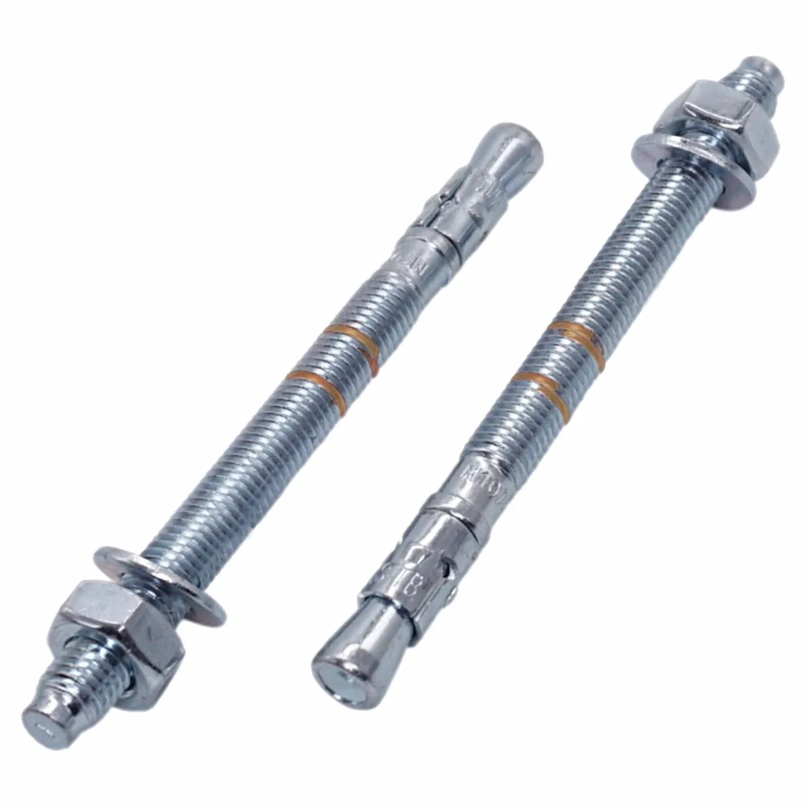 Kotwy klinowe M12 x 145 mm, metalowe kołki, mocowanie za pomocą śrub do muru, kotwa rozprężna do betonu (4, M12 x 145 mm)