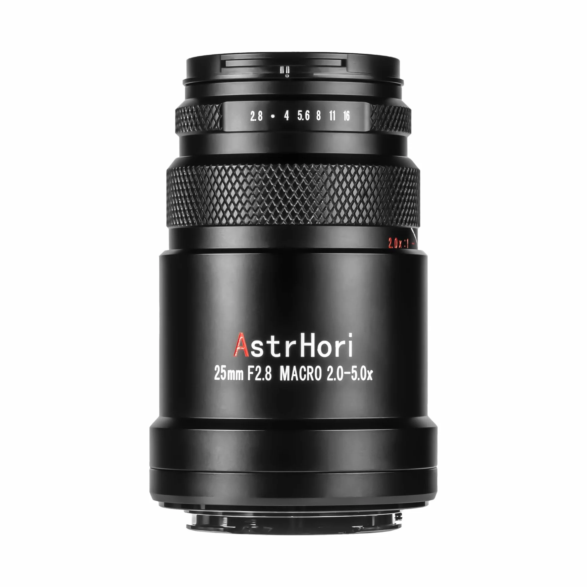AstrHori Obiektyw makro 25 mm F2.8 2X-5X Ultra Full Frame Manual Focus Kompatybilny z bezlusterkowymi aparatami Sony E A7, A9, NEX-3, NEX-5, NEX-7 itp.