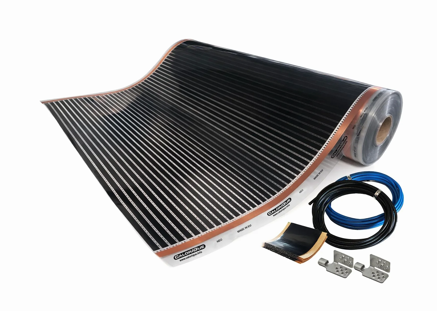NEO folia grzewcza na podczerwień, elektryczne ogrzewanie podłogowe, 150 W/m², szerokość 100 cm, powierzchnia 3,0 m², wydajne rozwiązanie do renowacji nowych budynków i starych budowli
