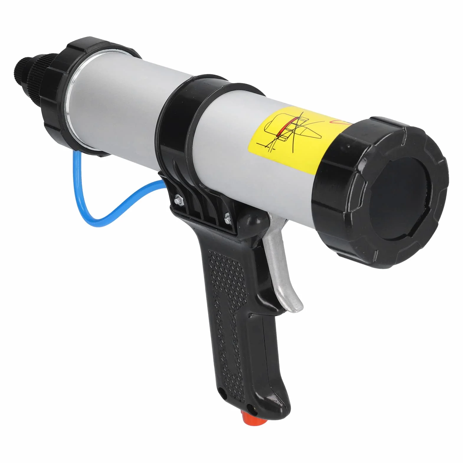 Pistolet do Uszczelniania, Regulator Ciśnienia Powietrza Precyzyjna Kontrola Przepływu Kleju Pneumatyczny Pistolet do Uszczelniania, Powietrza ze Złączem Rury Powietrznej Dekoracji Budynków
