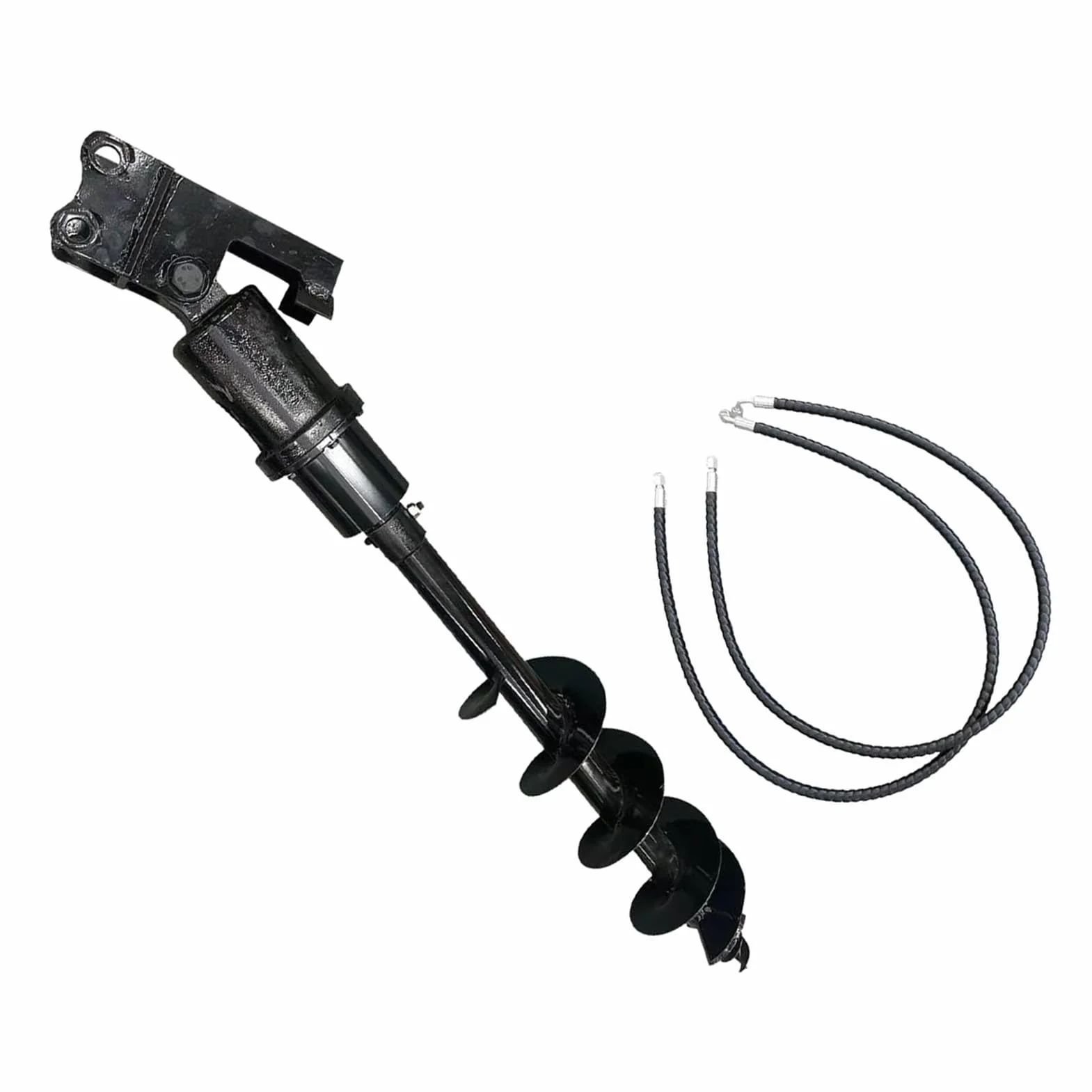FILFEEL Wiertarka ślimakowa Maszynowa – 200 Mm świder ze Stali Manganowej Świder do Gleby i Piasku – Hydrauliczna Przystawka do Wiercenia Pali o Długości 70 Cm Kompatybilna z Koparkami Kompaktowymi