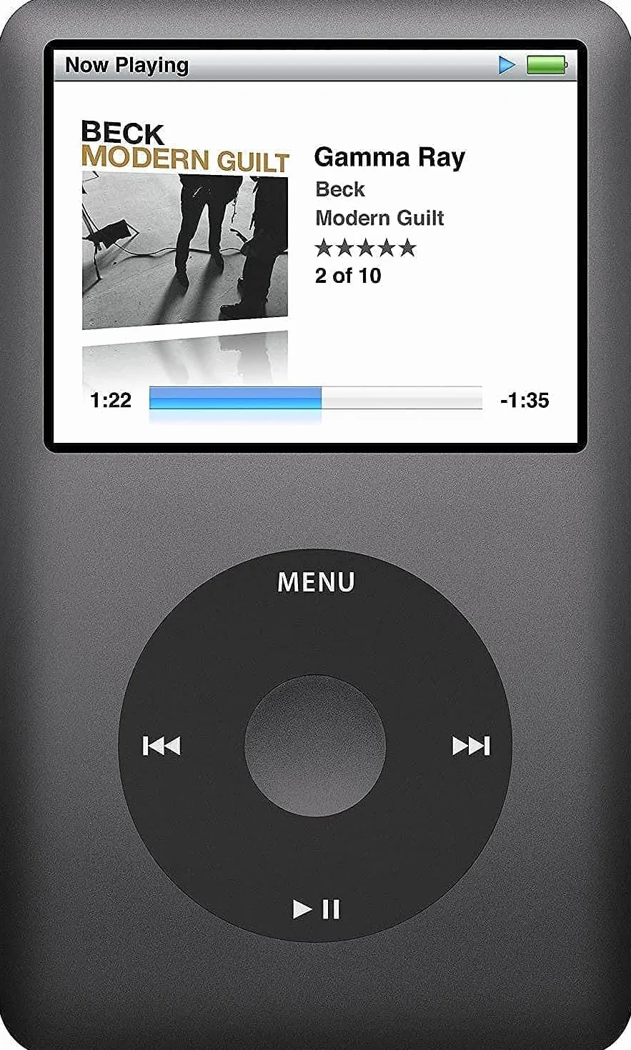 Oryginalny Appleipod kompatybilny z odtwarzaczem mp3, mp4, Apple iPod 120 GB, czarny, klasyczny 7. generacji