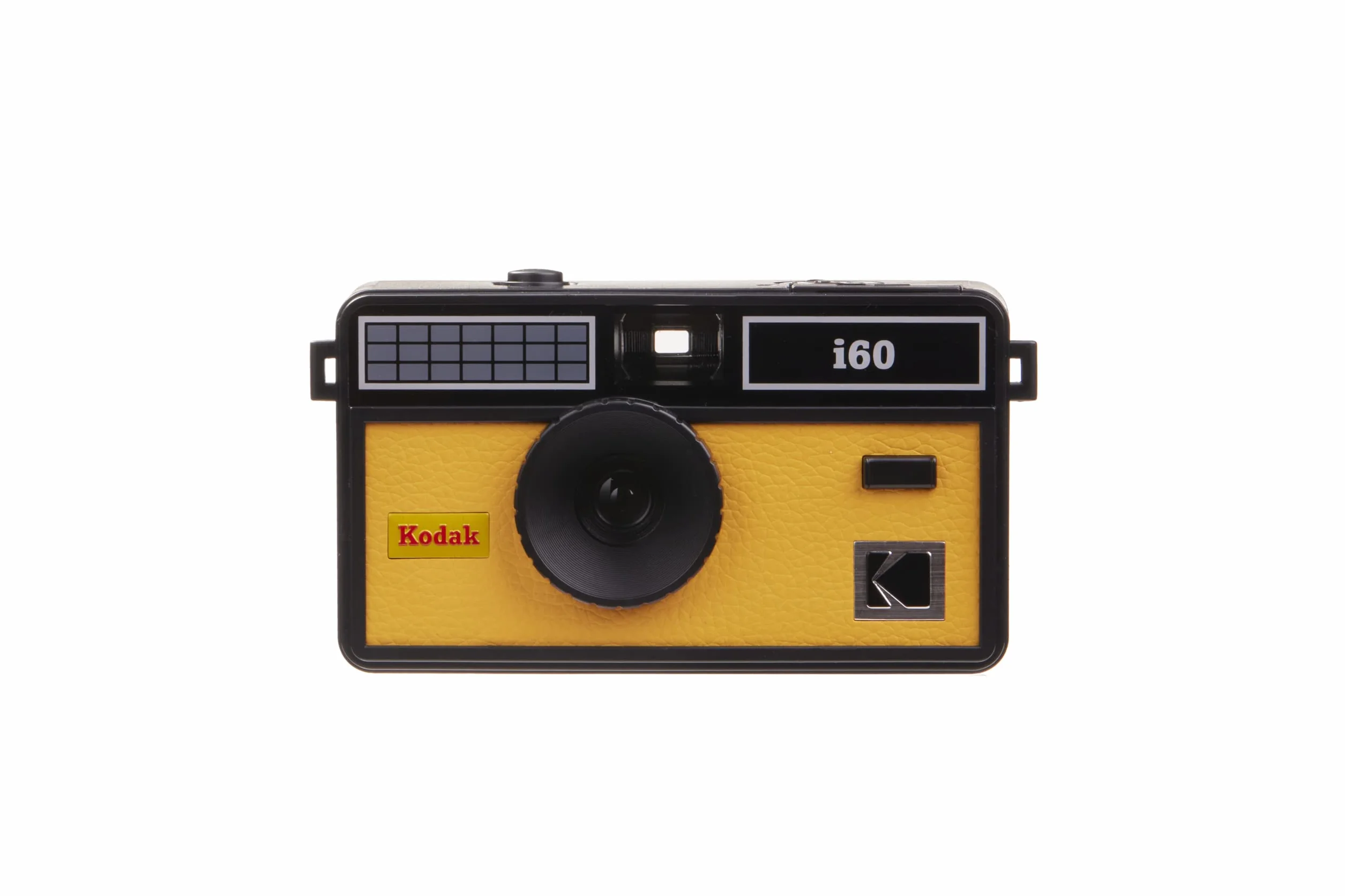 Kodak Kamera filmowa i60 35 mm retro, wbudowana lampa błyskowa, żółta