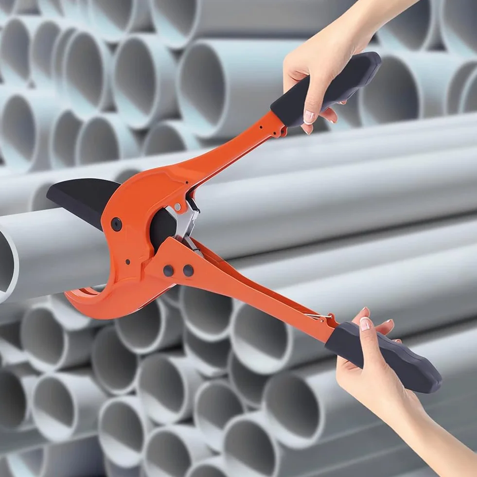 Obcinak do rur PEX PVC PPR - wytrzymałe narzędzie do cięcia rur z grzechotką, zakres cięcia 20-75 mm, wymienne ostrza do domu DIY i konserwacji hydraulika