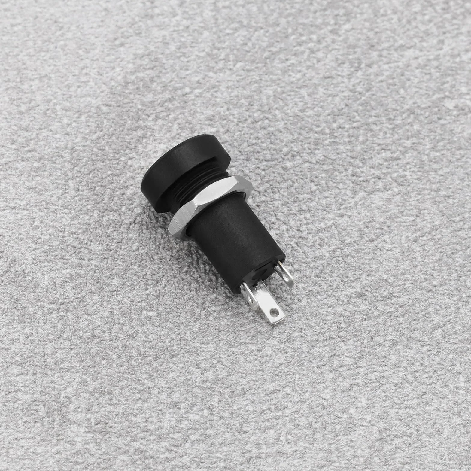 EMSea 5 sztuk 3,5 mm gniazdo audio jack 3 bieguny gniazdo stereo wtyczka jack wtyczka stereo panel lutowania czarny z nakrętką