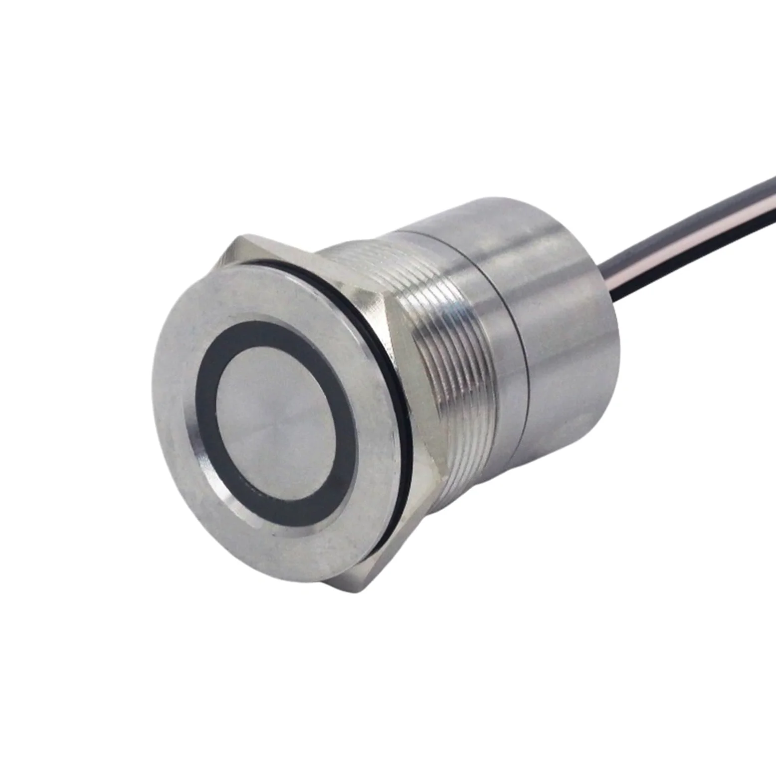 1 szt. / przełącznik czujnika dotykowego panel sterowania 16/19/22/25/30 mm zatrzaskowy chwilowe włączniki światła przycisk DC 6 V 12 V 24 V 500 mA | Dwukolorowa dioda LED RG, 30 mm, opóźnienie biegania 30 s