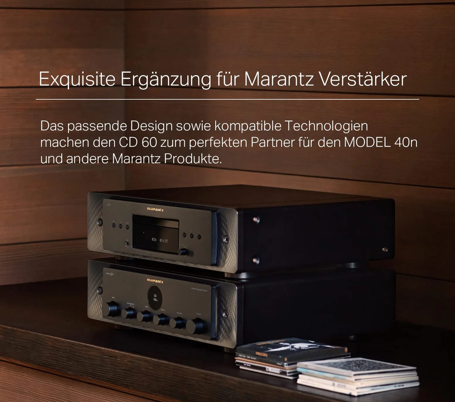 Marantz CD60 Odtwarzacz CD Czarny 8 Formatów