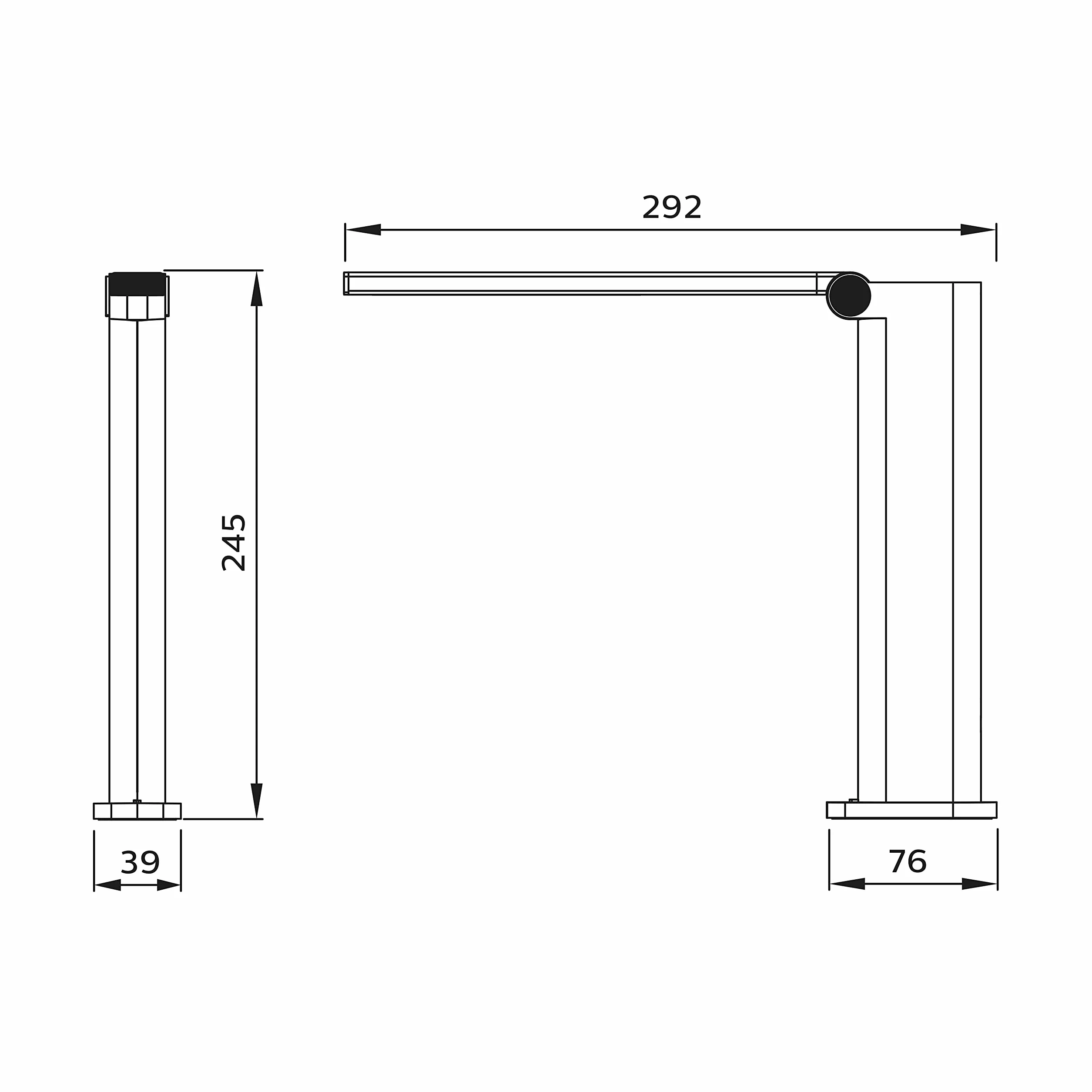 Philips LED Lampka biurkowa Performance Amber DSK202, 5 W 120 lm, 4000 K, czarna, możliwość przyciemniania, USB