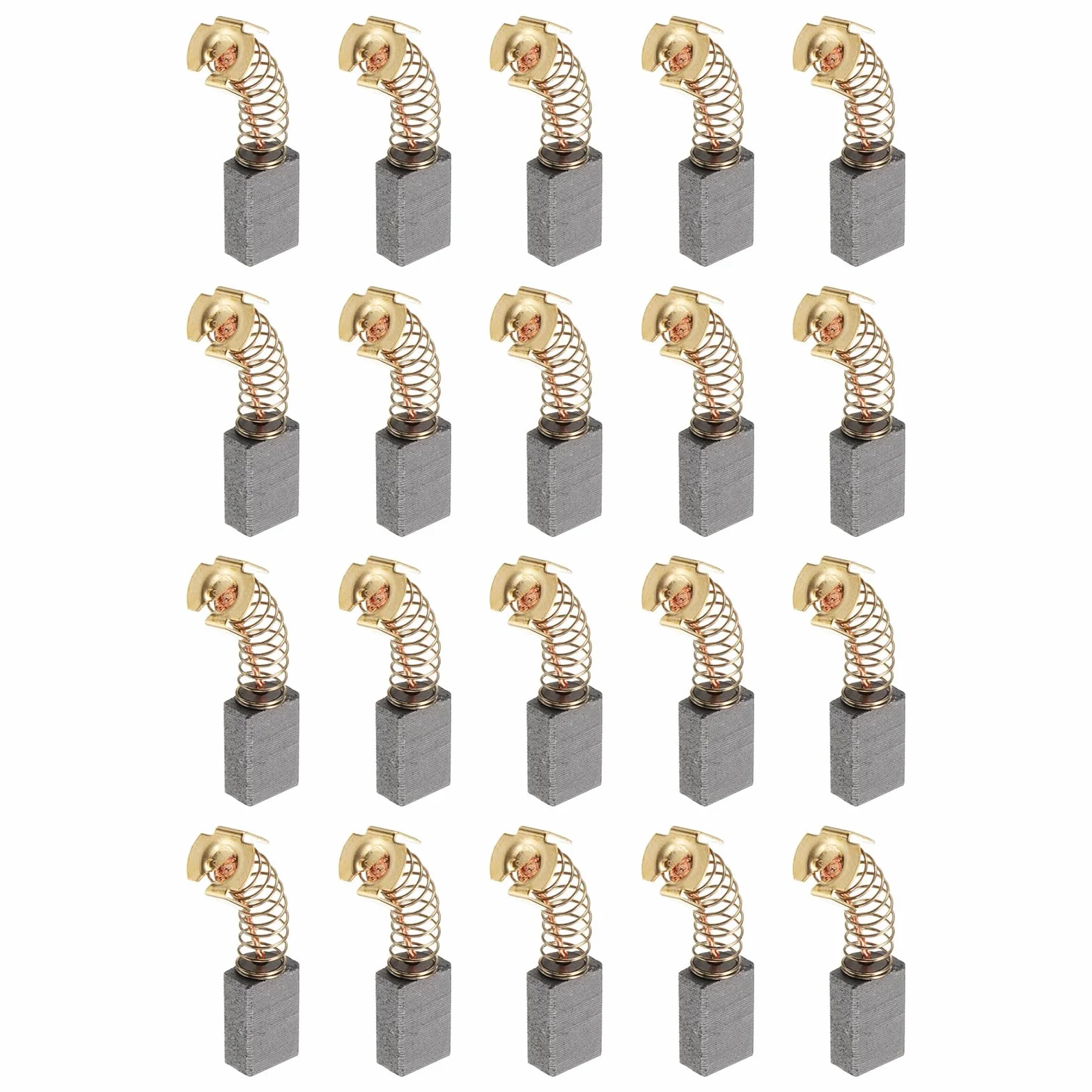 QUARKZMAN 20 szt. Szczotki węglowe 12mm x 8mm x 5mm Szczotki Do Szlifierki 64# Części Zamienne do silników Elektrycznych Narzędzie Obrotowe Polerka Szlifierka Szczotki Do Naprawy narzędzia