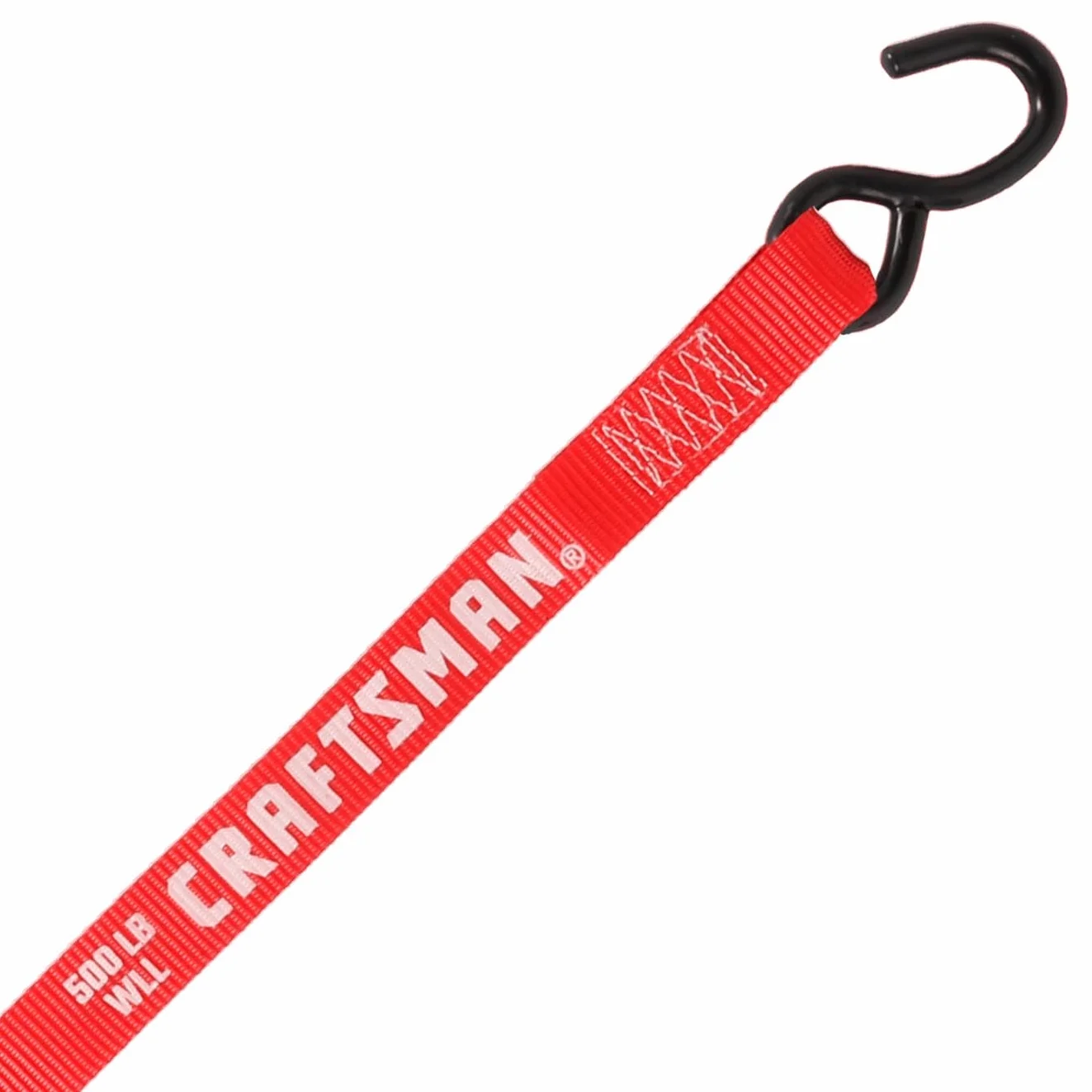 CRAFTSMAN CMXAZBS15004 czarne/czerwone paski do wiązania z grzechotką 2,5 cm x 30,5 cm (680.4 kg Break Strength), 4 szt