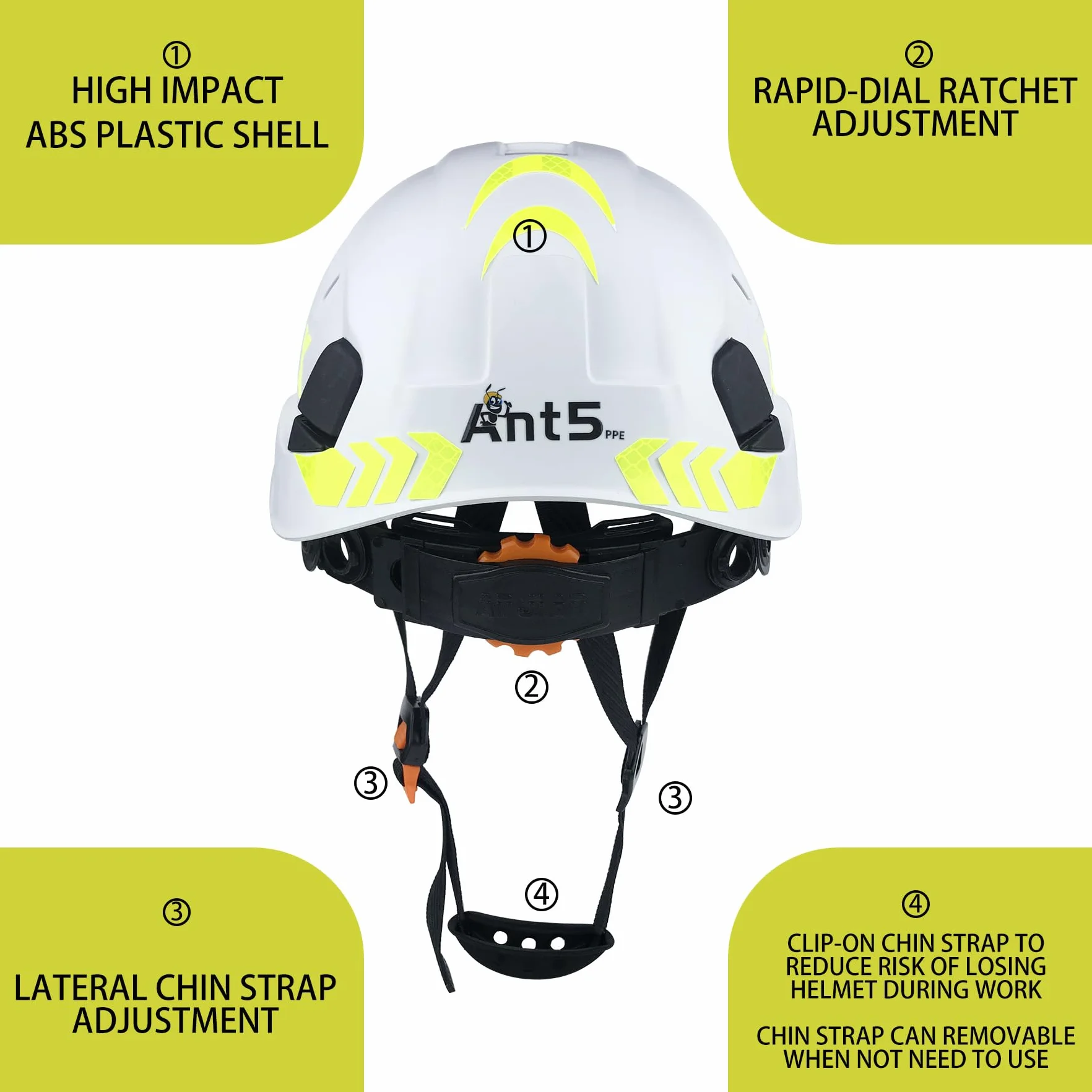 Kask ochronny kask budowlany przemysłowa ochrona głowy ANSI Z89.1 CE EN397