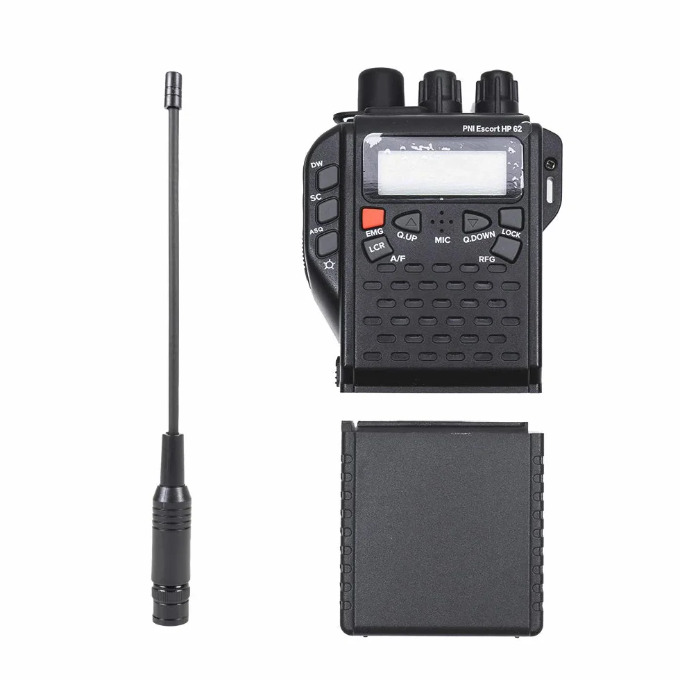 PNI Przenośne radio CB-Escort HP 62 z anteną BNC i uchwytem na baterie