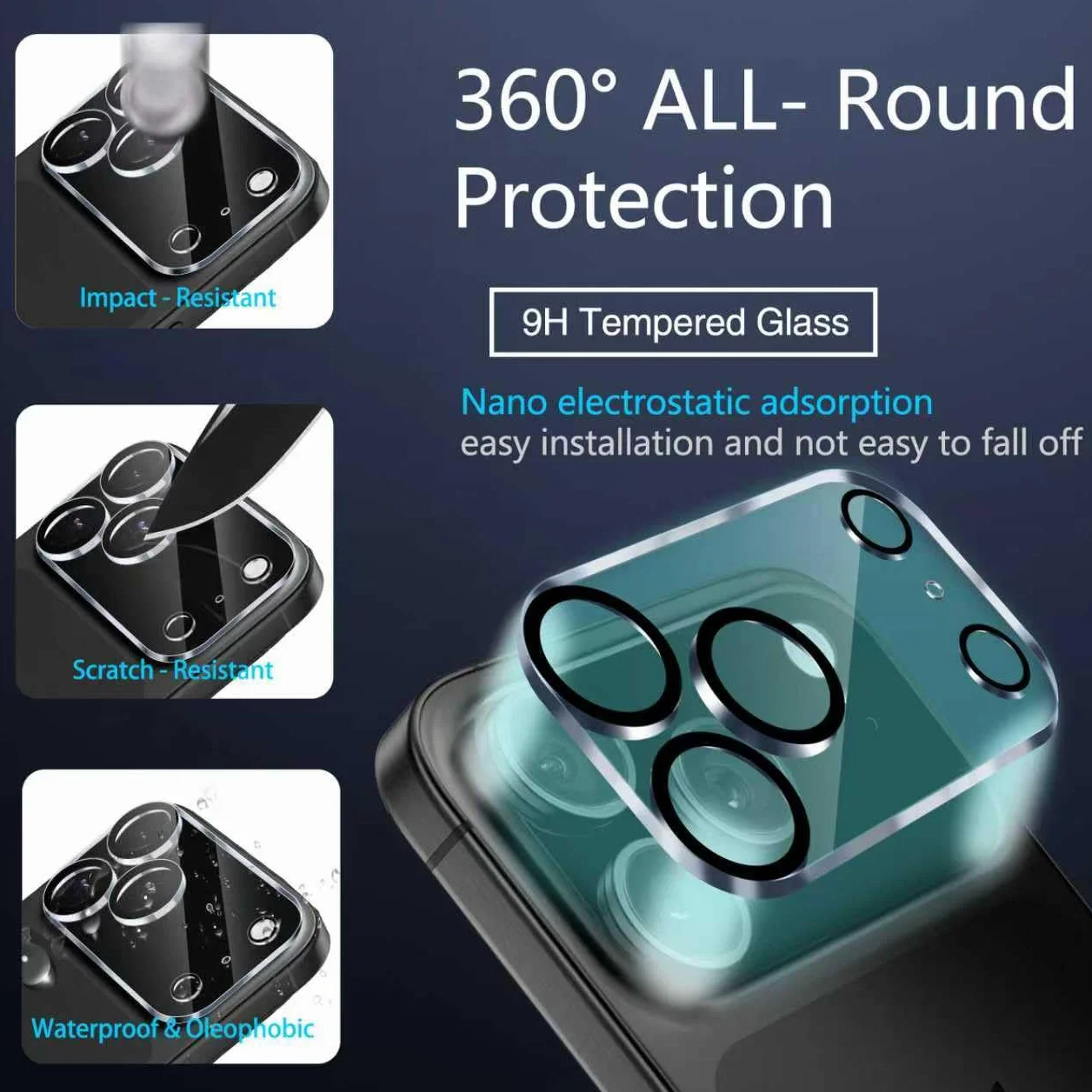 IMBZBK 3 Pack Privacy Screen Protector for iPhone 17 Pro Max 6.9 INCH Anti Spy Tempered Glass with Camera Lens Protector