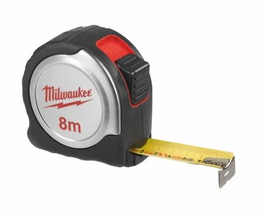 Milwaukee C8/25 4932451640 Taśma Miernicza, Czerwony/Czarny/Srebrny, 8m