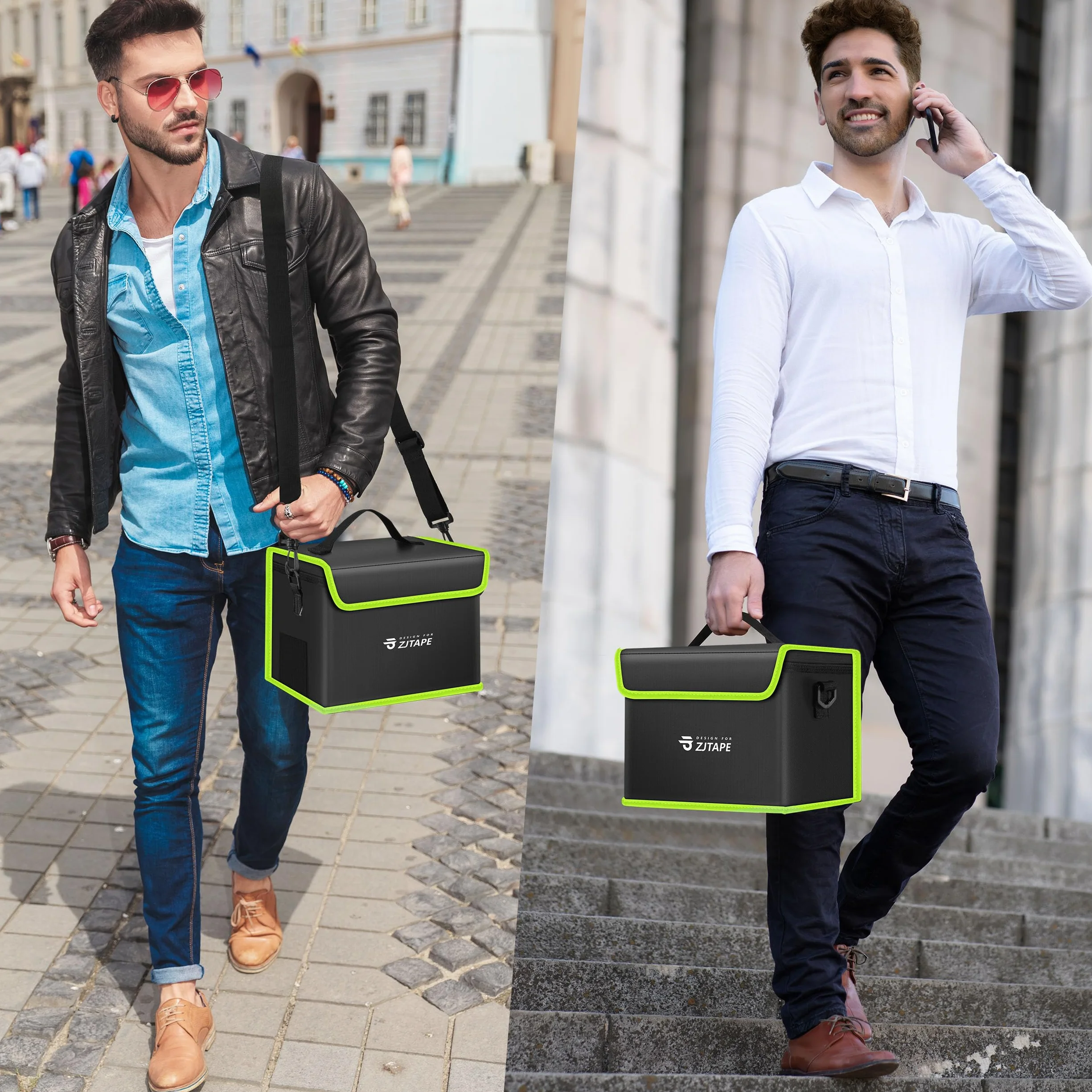 Lipo Safe Bag Ognioodporna Przeciwwybuchowa Torba na Baterie Duża Przestrzeń do Przechowywania Czarna