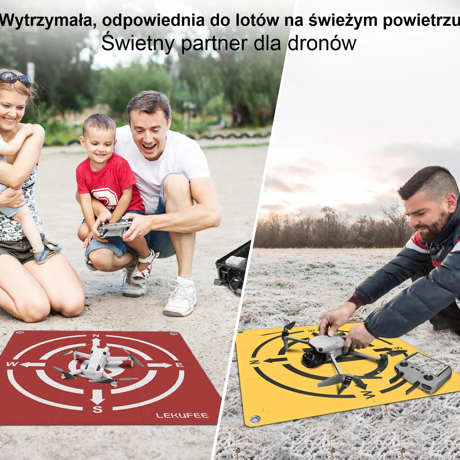 Lekufee składana mata do lądowania dla dronów DJI Mini 5 Pro,DJI Mavic 4 Pro,DJI Neo,Mini 4K,DJI Avata 2,Mini 4 Pro, Mini 3/2/2 SE,DJI Air 3S/2S/2,Mavic 3 Pro,akcesoria do dronów DJI