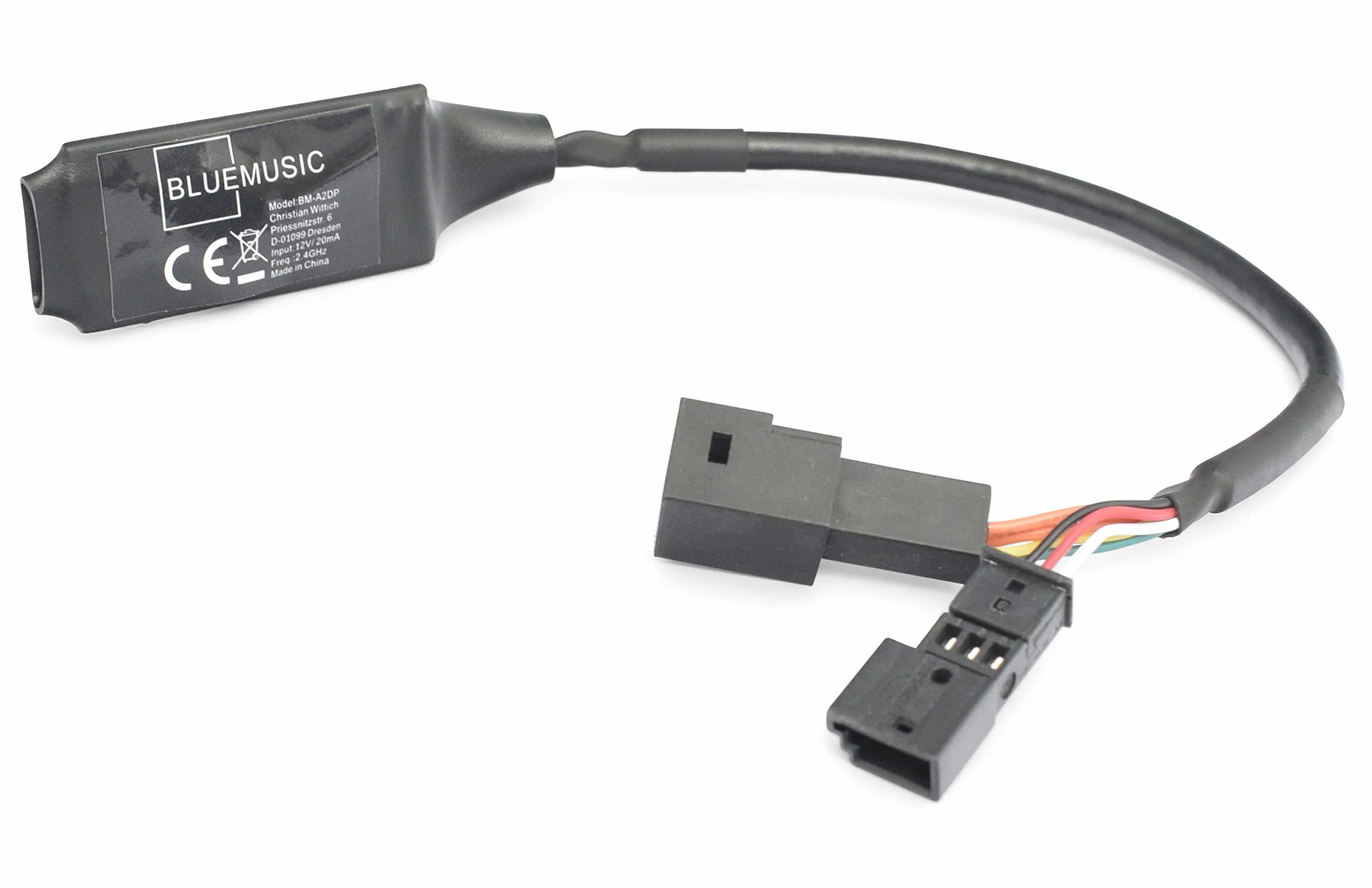 BlueMusic Bluetooth Interfejs audio kompatybilny z BMW: E46 E39 E38 X5 E53 X3 E83 Z4 E85 - - Mini: R50 51 52 53 ze złączem zmieniarki CD 3+6