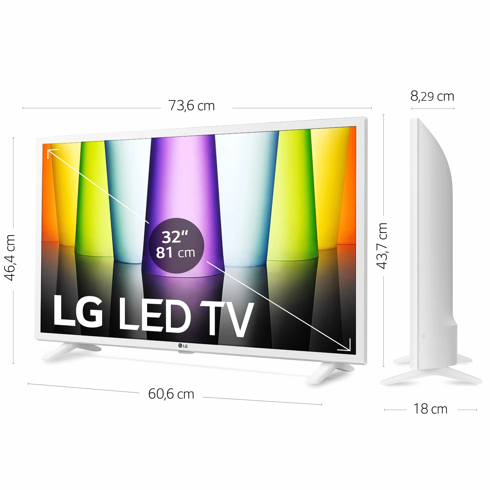 LG Telewizor 32LQ63806LC Smart TV WebOS22 32-calowy 81 cm FHD HDR