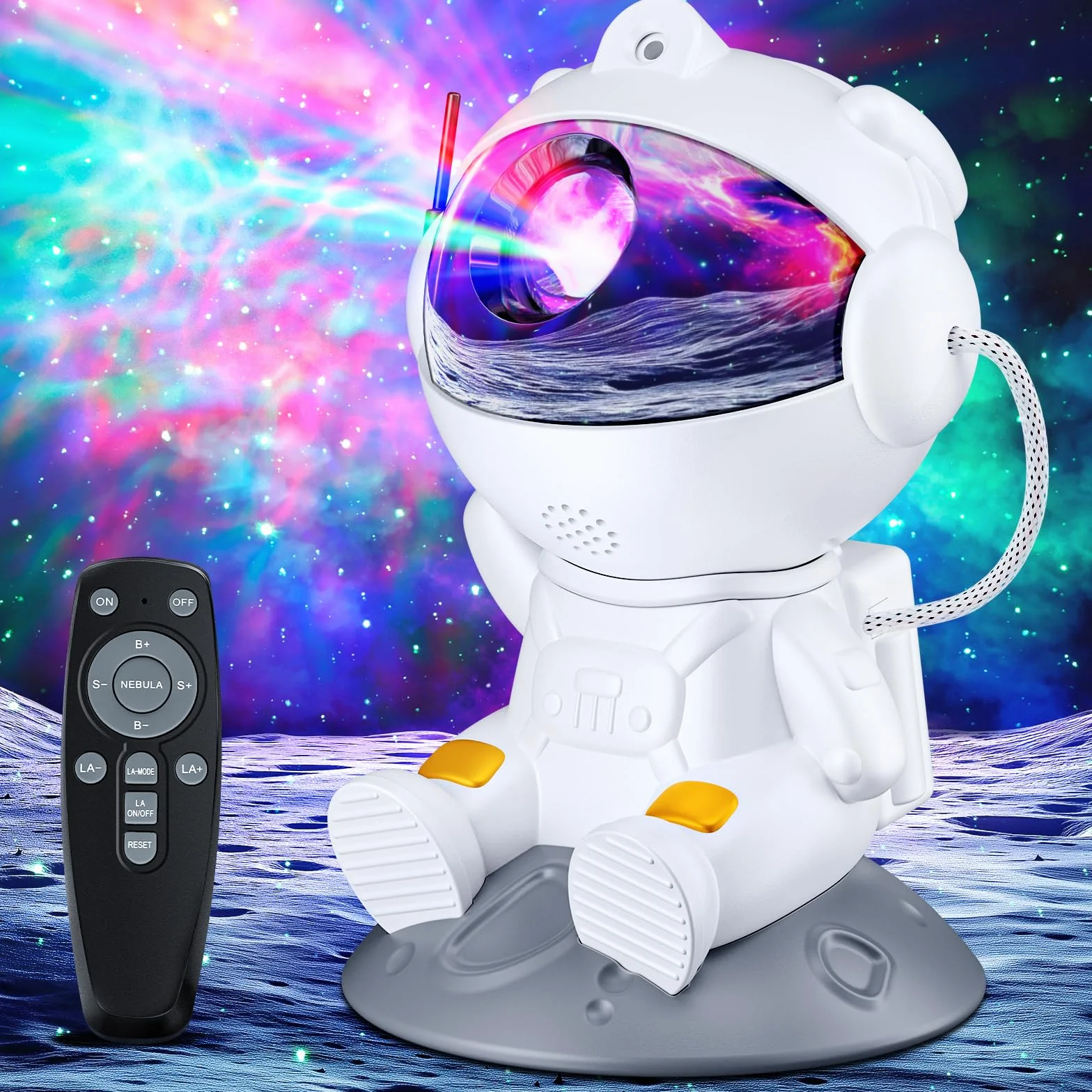Astronaut Galaxy Star Projektor LED Star Night Light 360° Projektor HD Nebula Z Pilotem Nadaje się do dekoracji estetyki, przyjęć domowych, sypialni