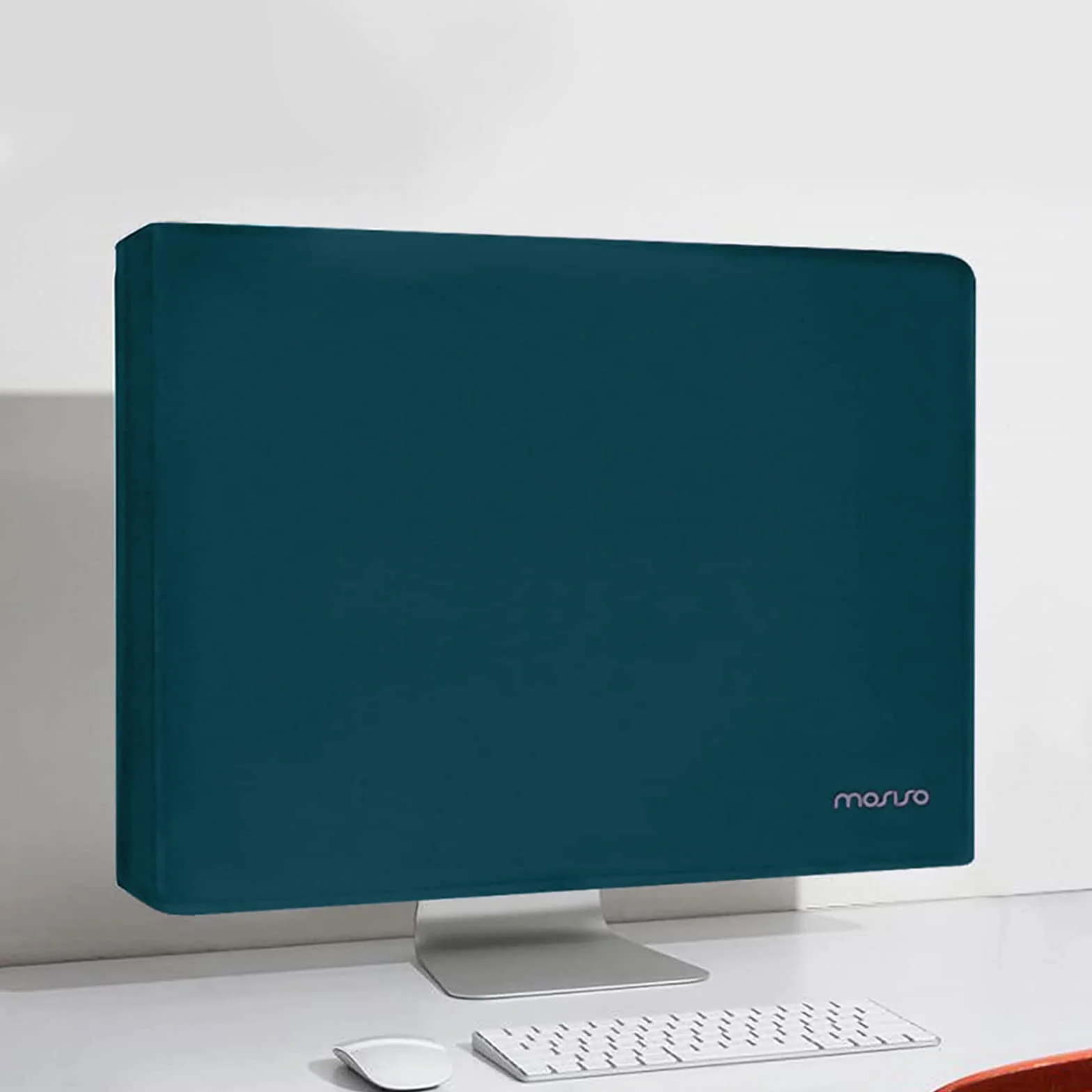 MOSISO Antystatyczna pyłoszczelna osłona na wyświetlacz LCD/LED/HD, kompatybilna z iMac 24, 22-25 cali, komputerem stacjonarnym i telewizorem, zielono-zielona