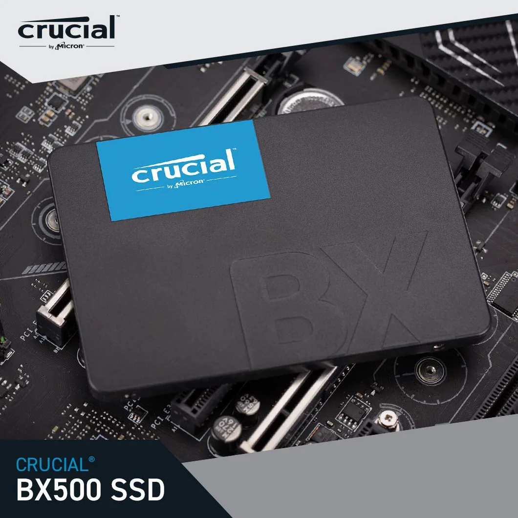 Crucial BX500 CT1000BX500SSD101 Wewnętrzny Dysk SSD 1 TB Czarny