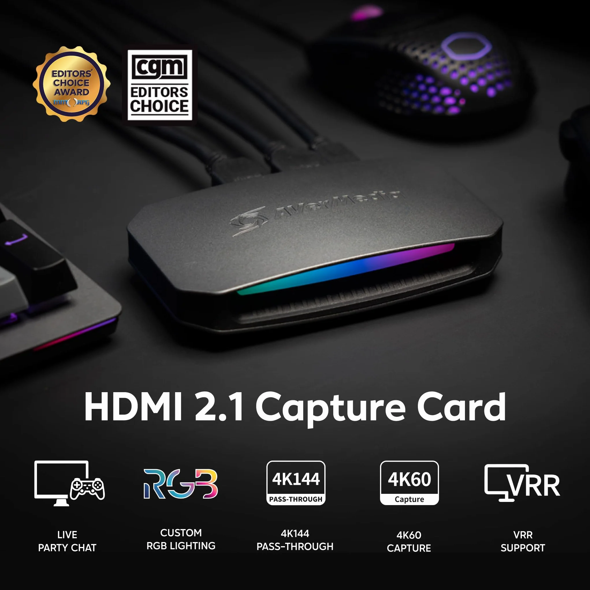 AVerMedia Live Gamer Ultra 2.1 GC553G2 Karta przechwytywania HDMI 2.1 4K60 VRR HDR