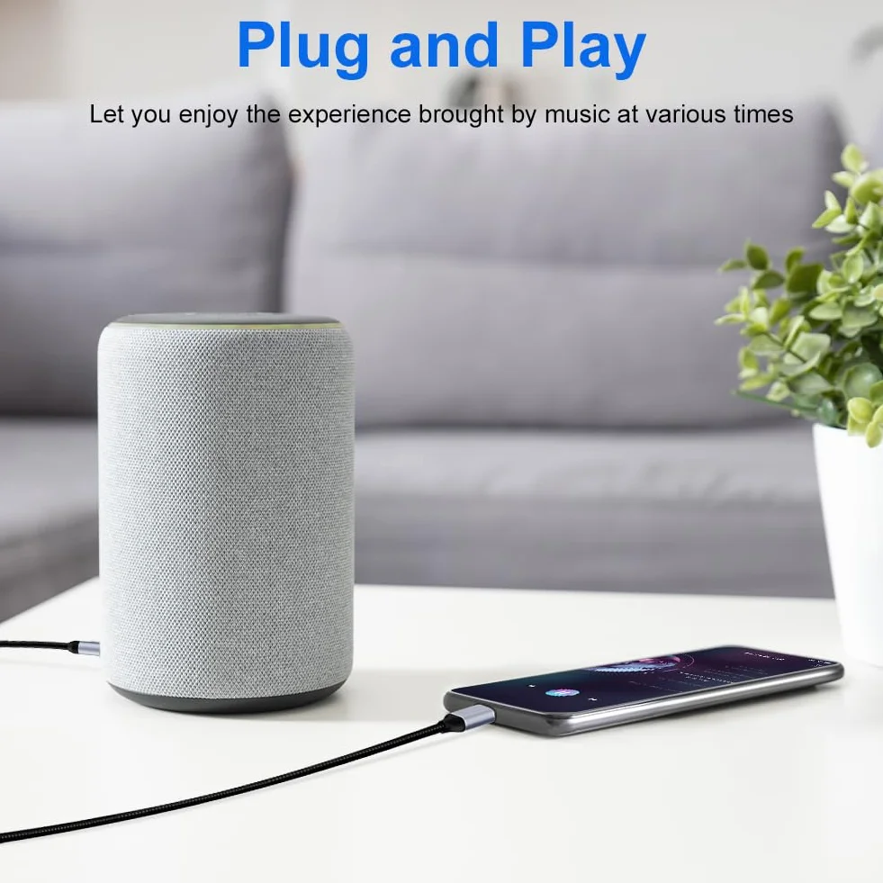 AXFEE kabel USB C do jack 3,5mm 1M adapter audio dla Huawei P40, Galaxy S23, Xiaomi 8