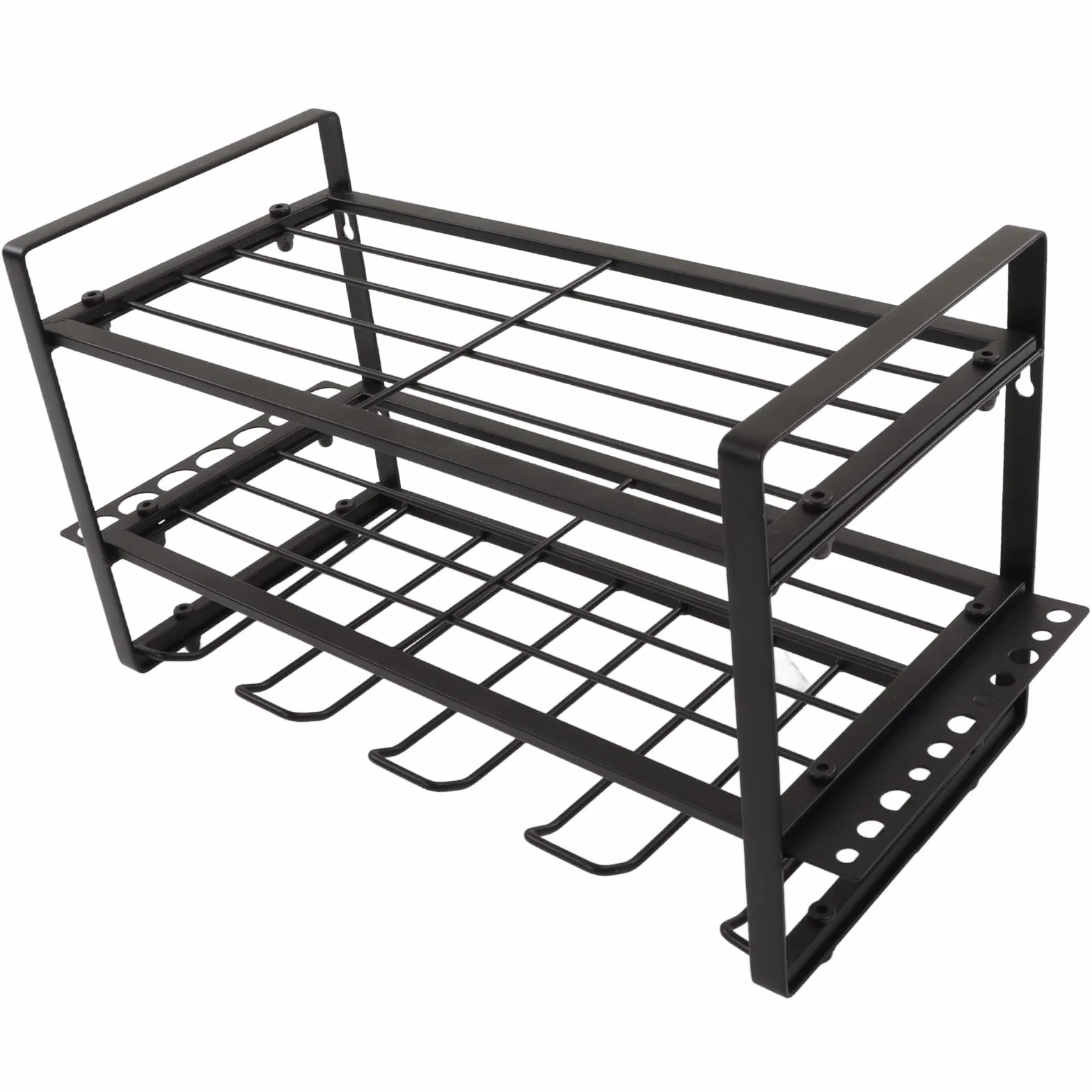 Uchwyt ścienny do Elektronarzędzi, Stojak na wiertarkę elektryczną, Nośna, 50 Kg, Stalowa Półka Garażowa do Przechowywania Wiertarek Akumulatorowych, Nowoczesny, Minimalistyczny Stojak
