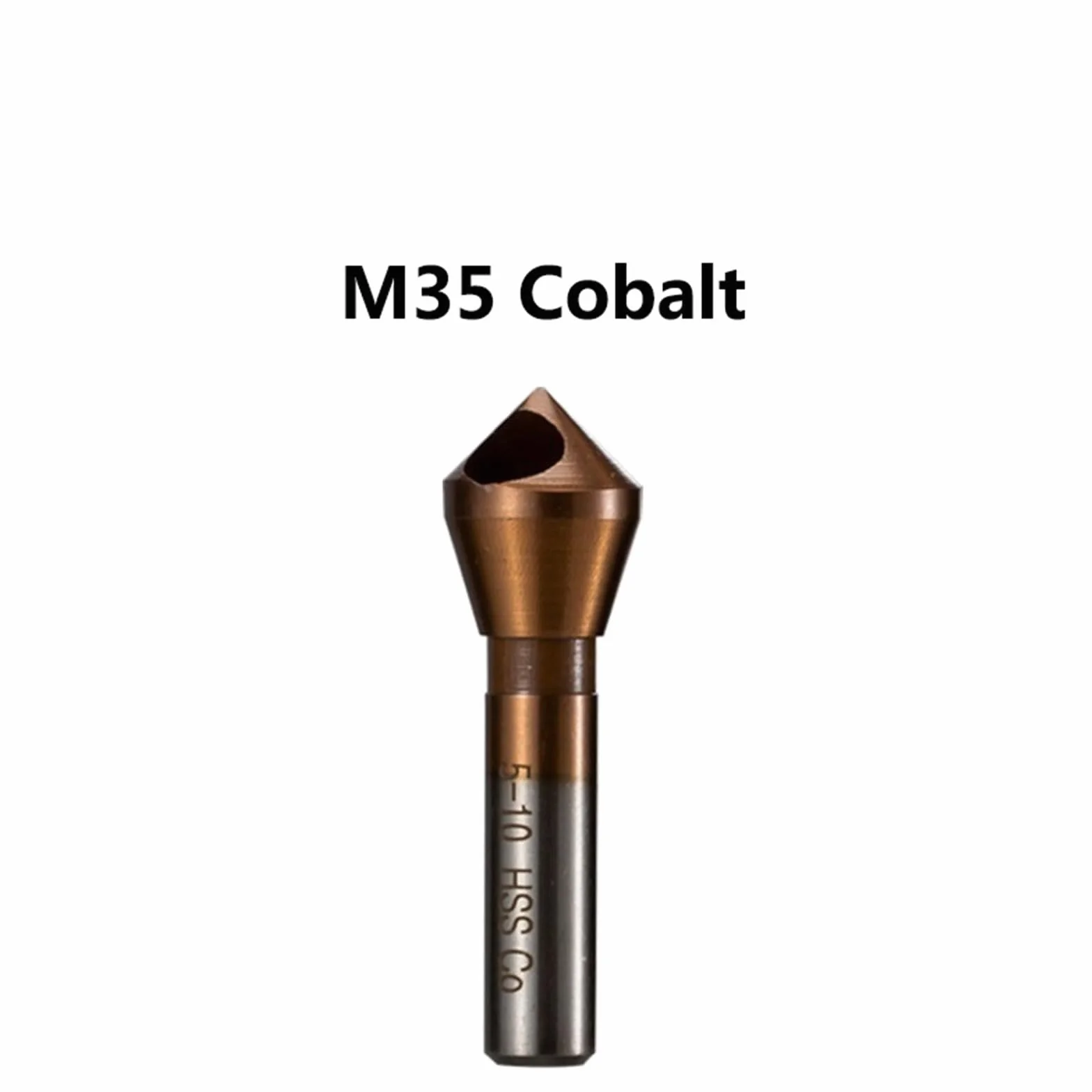 Wiertło pogłębiające HSS M2 M35 kobaltowe okrawanie 90 stopni typ otworu fazowego 1 szt. (kolor: M35 kobalt, rozmiar: 10-15 mm)