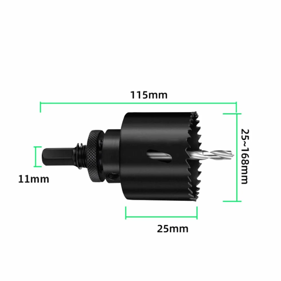 Otwornica 1 sztuk 35-114mm Bi-Metal M42 otwornice Bit do obróbki drewna żelazo ze stali nierdzewnej plastikowy zestaw do cięcia aluminium, A
