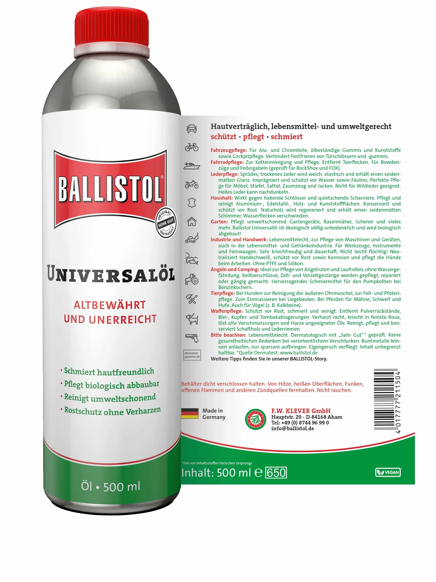 Ballistol 21150, wielokolorowy, 500 ml