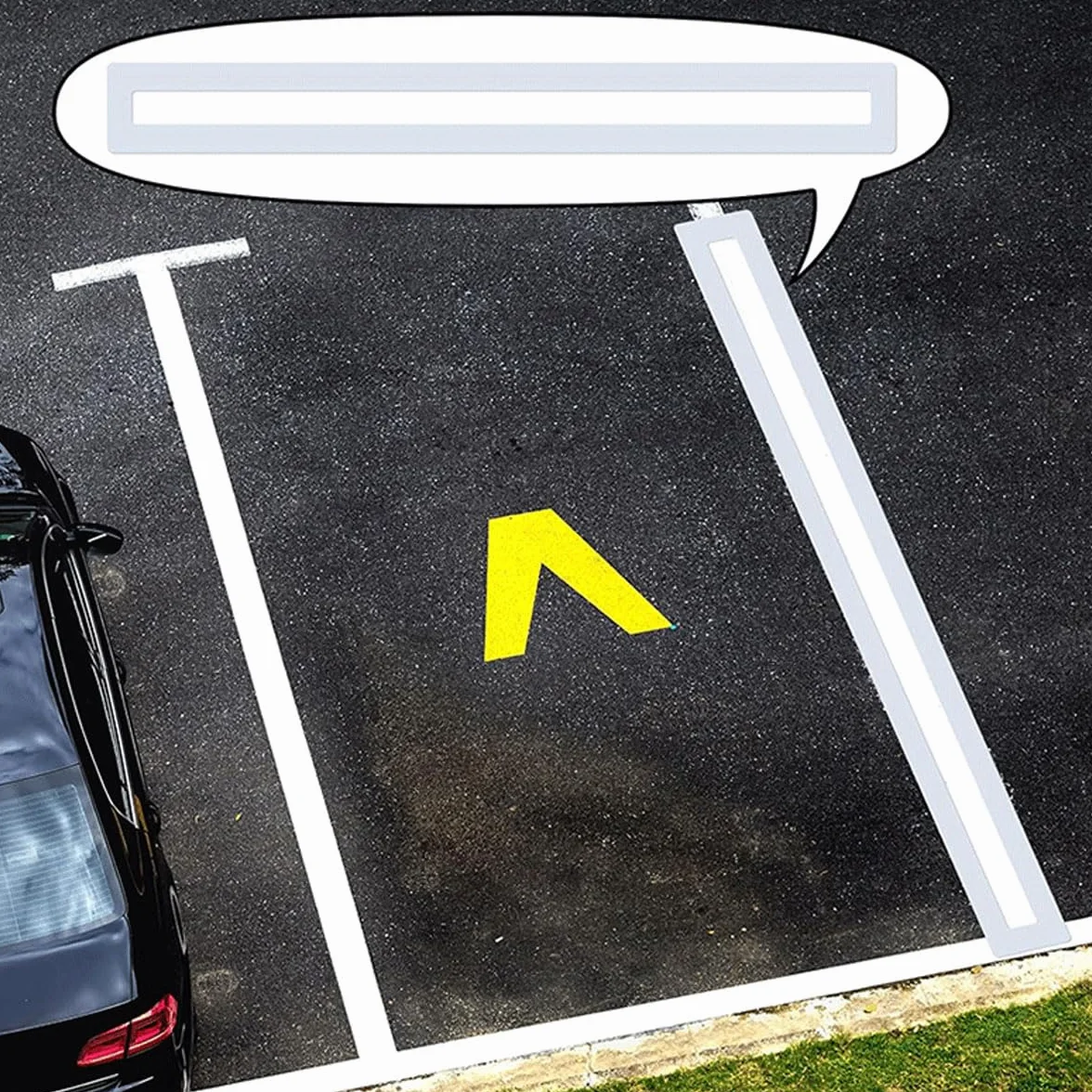 Szablon linii parkingowych, składany, dokładne oznakowanie dróg na boiskach sportowych, parkingach i chodnikach