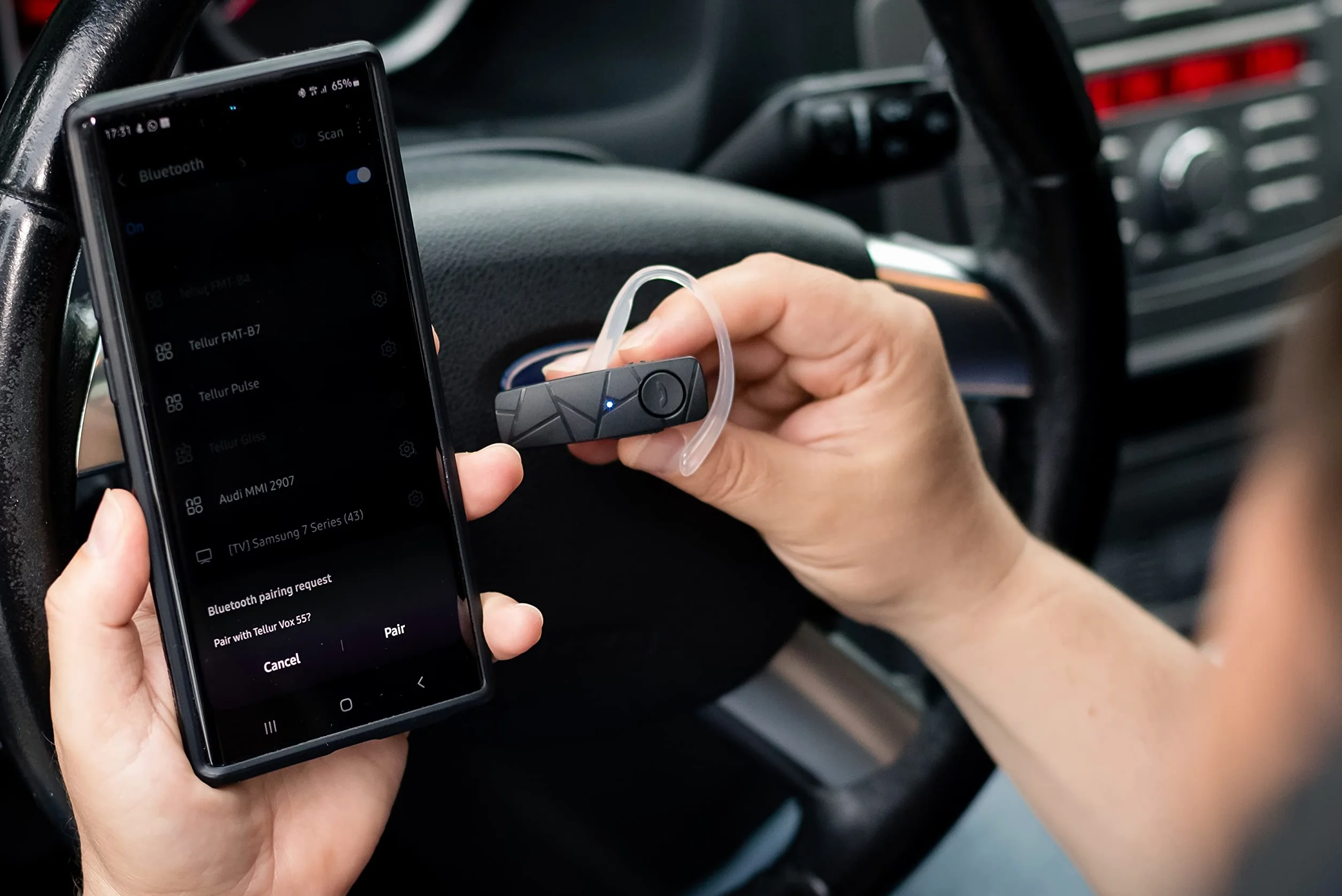 Tellur ‎TLL511321 Pojedynczy Zestaw Słuchawkowy Bluetooth, Czarny