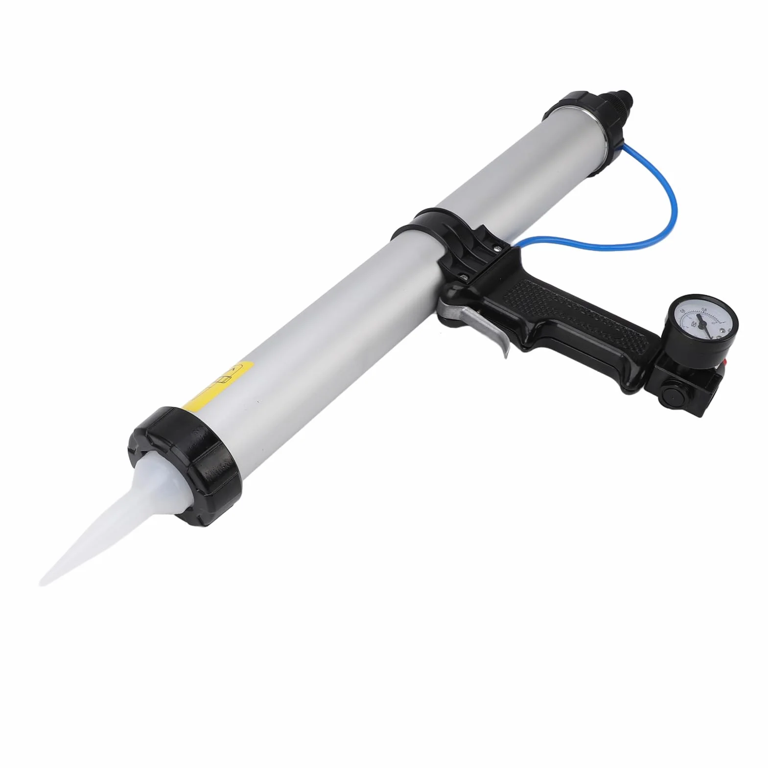 Pneumatyczny Pistolet do Uszczelniania, Wysokowydajne, Ergonomiczne Narzędzie do Uszczelniania Pneumatycznego, Aplikator ze Stopu Aluminium z 12 Akcesoriami Renowacji Budynków i Konserwacji