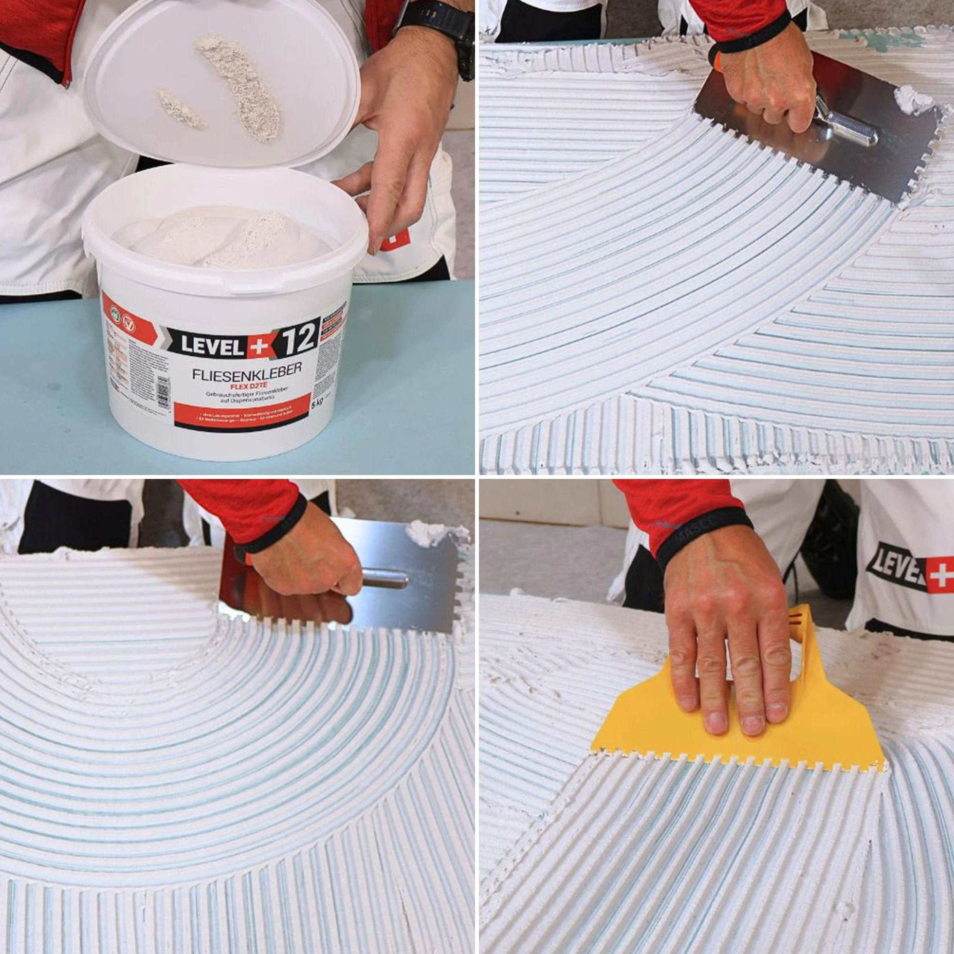 Klej do płytek Gotowy 5kg Szpachla zębata 5x5mm