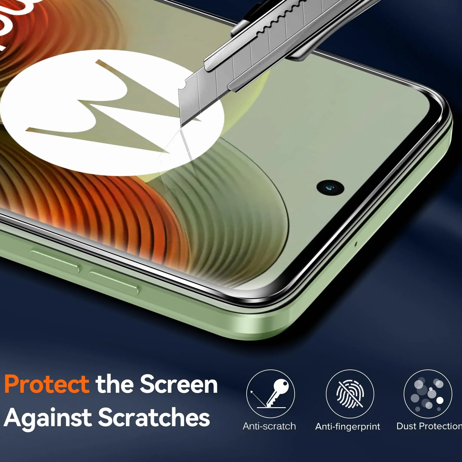 iVoler Przezroczysta Obudowa do Motorola Moto G55 5G z 2 Szkłami Hartowanymi, Odporna na Wstrząsy