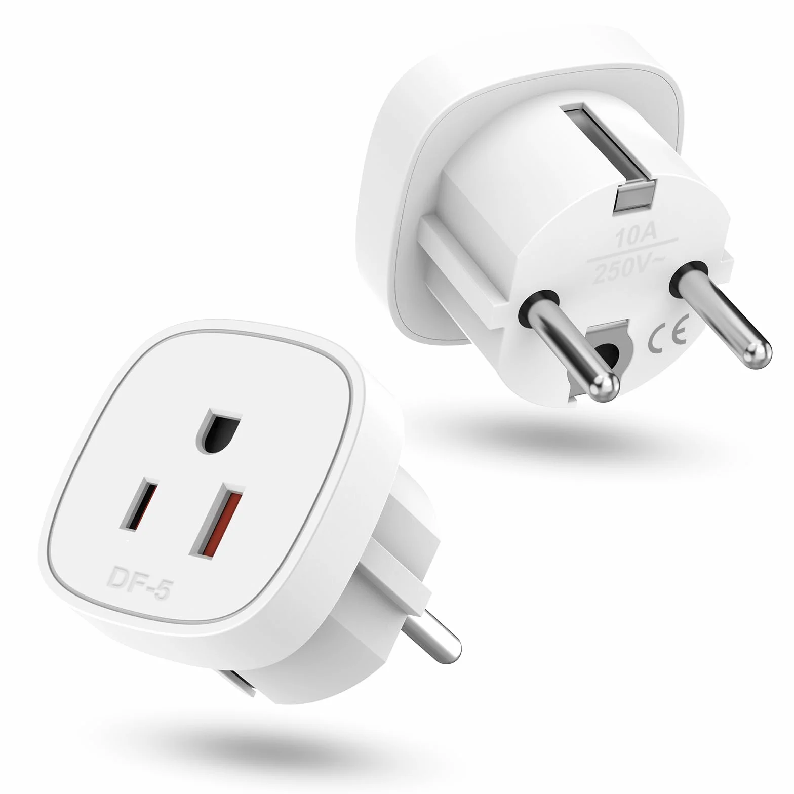Adapter US do UE Oliveria 2 sztuki podróżny wtyczka sieciowy