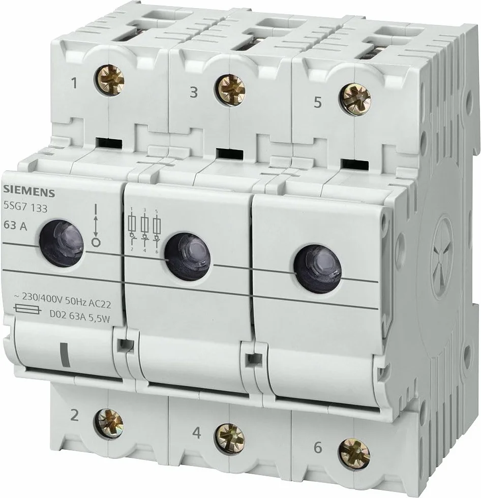 Siemens 5SG7133-8BA25 - wyłącznik zasilania (wielokolorowy, 492 g)