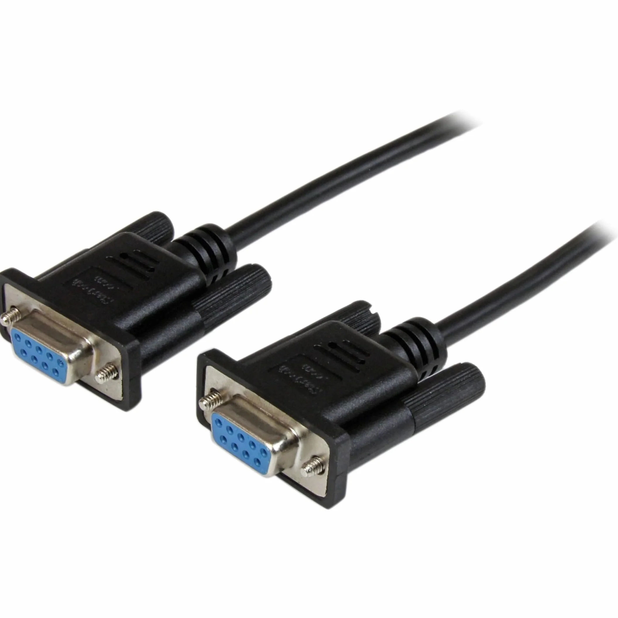 StarTech.com DB9 RS232 kabel szeregowy modem zerowy 2 m 9-pin czarny