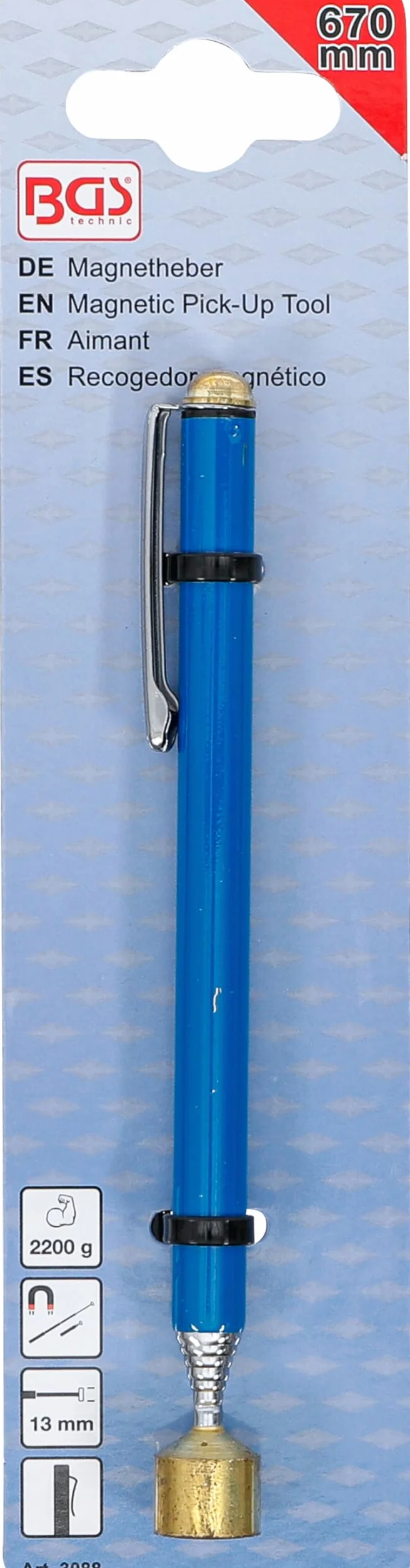 BGS 3088 | Chwytak magnetyczny | 670 mm | udźwig 2,2 kg