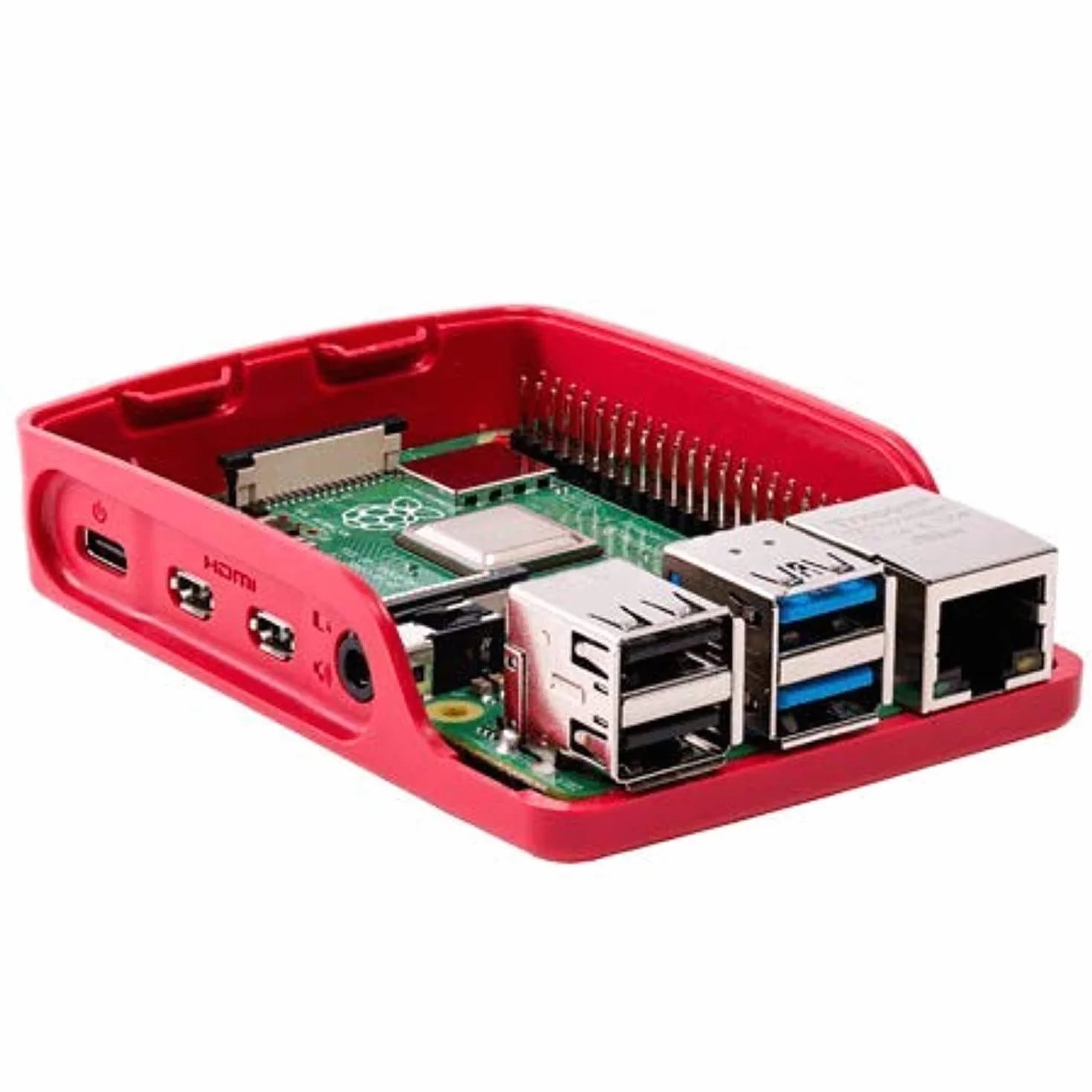 Raspberry Pi Obudowa do Raspberry Pi 4 czerwona biała