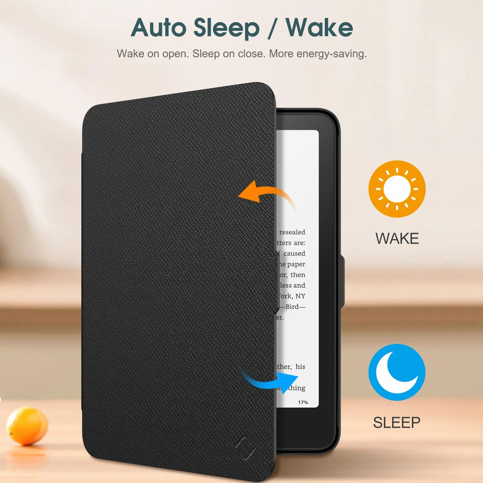 Fintie Etui do Kindle Paperwhite 12. generacji 2024 i Kindle Colorsoft Signature Edition 1. generacji, Lekkie Etui Ochronne z Automatycznym Uśpieniem, Czarne