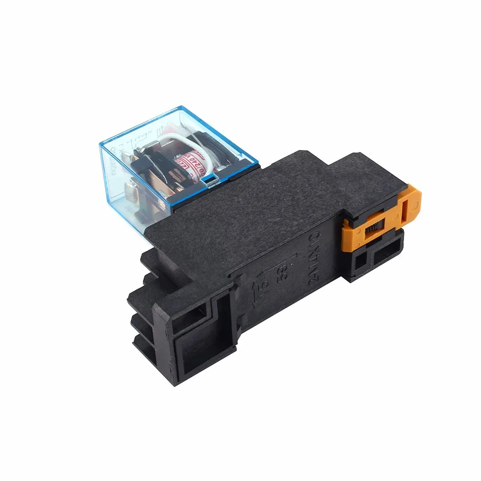 Przekaźnik mocy cewki z podstawą gniazda AC 220 V 10A DPDT LY2NJ HH62P HHC68A-2Z, do zdalnego sterowania, komunikacji, automatycznego systemu sterowania, urządzeń elektronicznych itp.