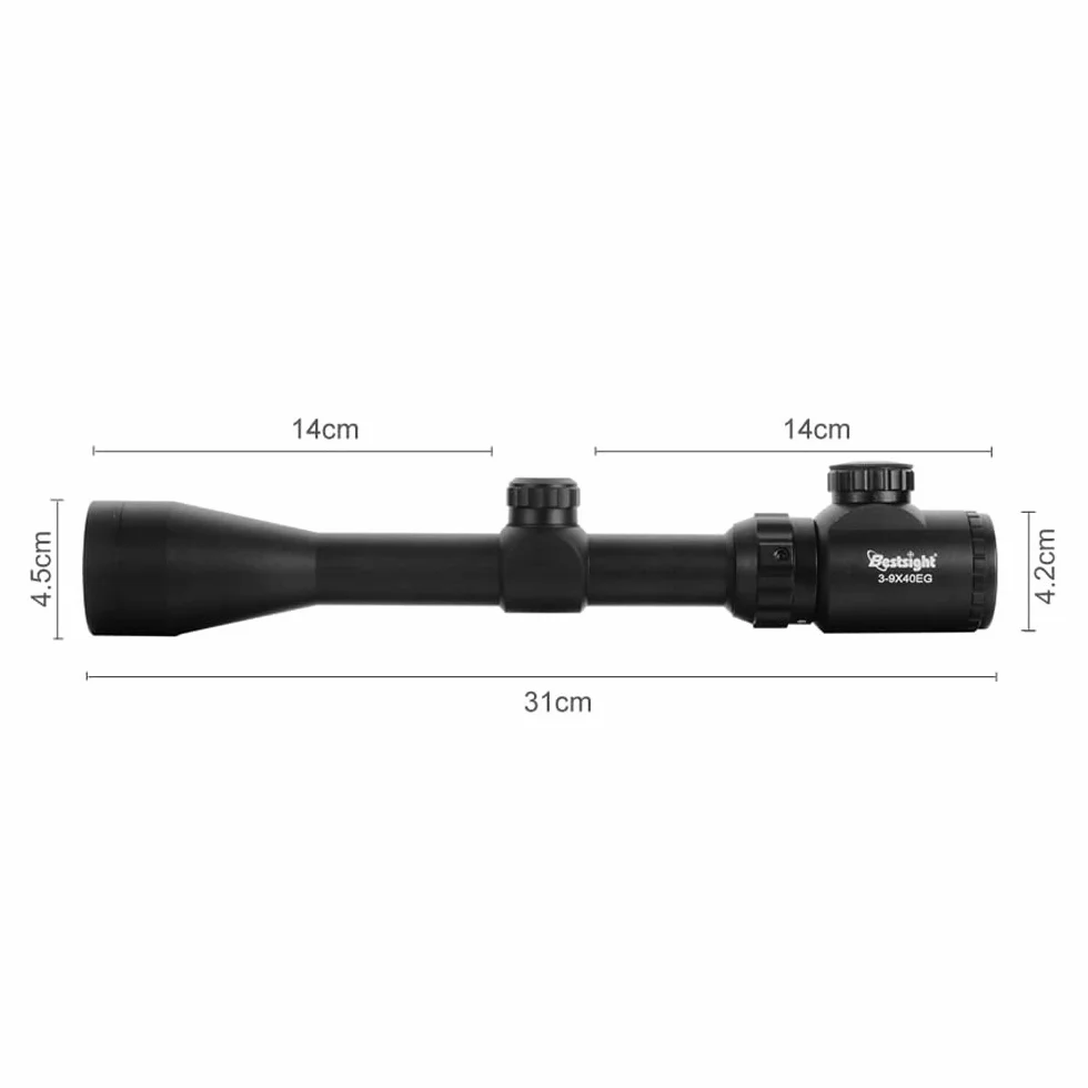 Paike 3-9x40 luneta karabinowa z czerwonym i zielonym podświetleniem