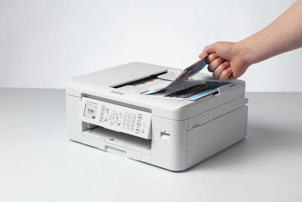 Brother MFCJ1010DW kolorowa drukarka atramentowa 4 w 1 A4 bezprzewodowa automatyczne drukowanie dwustronne LCD biały